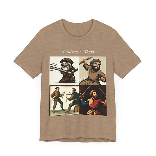 Renaissance Ninjas, Unisex Jersey Short Sleeve Tee - Psychonaut Swag