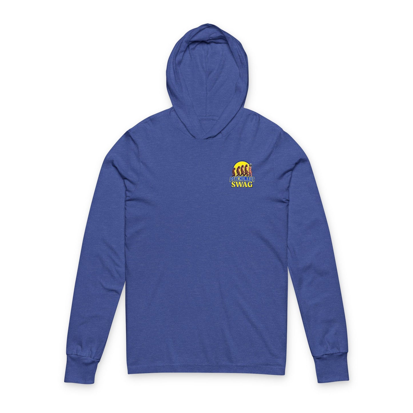 Psychonaut swag small biz, Hooded Long Sleeve Tee, Casual Layering, Everyday Wear, Gift for Friends, Outdoor Adventures, Stylish Hooded Shirt