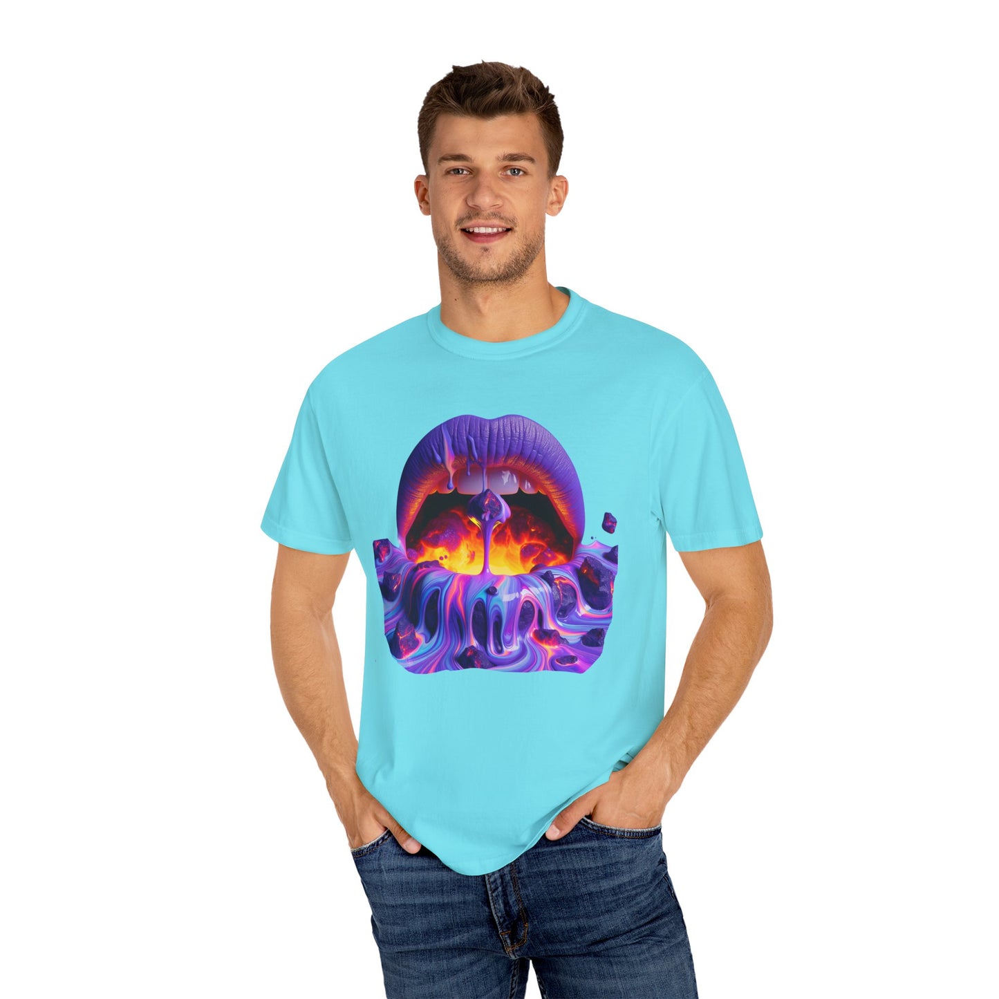 Lava Lips, Unisex Garment-Dyed T-shirt