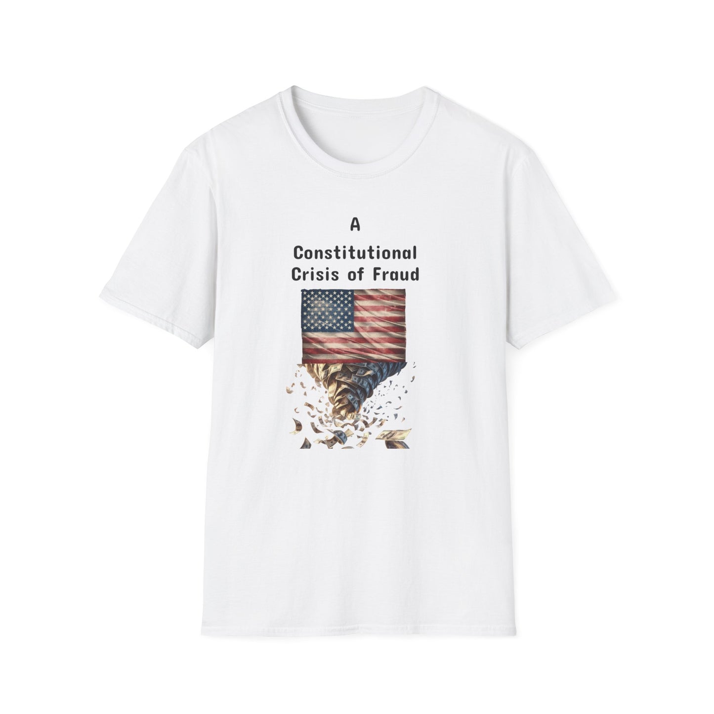 Constitutional Crisis of Fraud, Unisex Softstyle T-Shirt - Psychonaut Swag