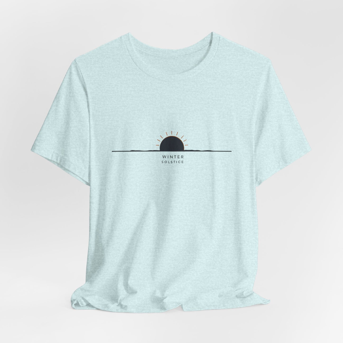 Sunrise Minimalist Tee — "Winter Solstice" Graphic T-Shirt