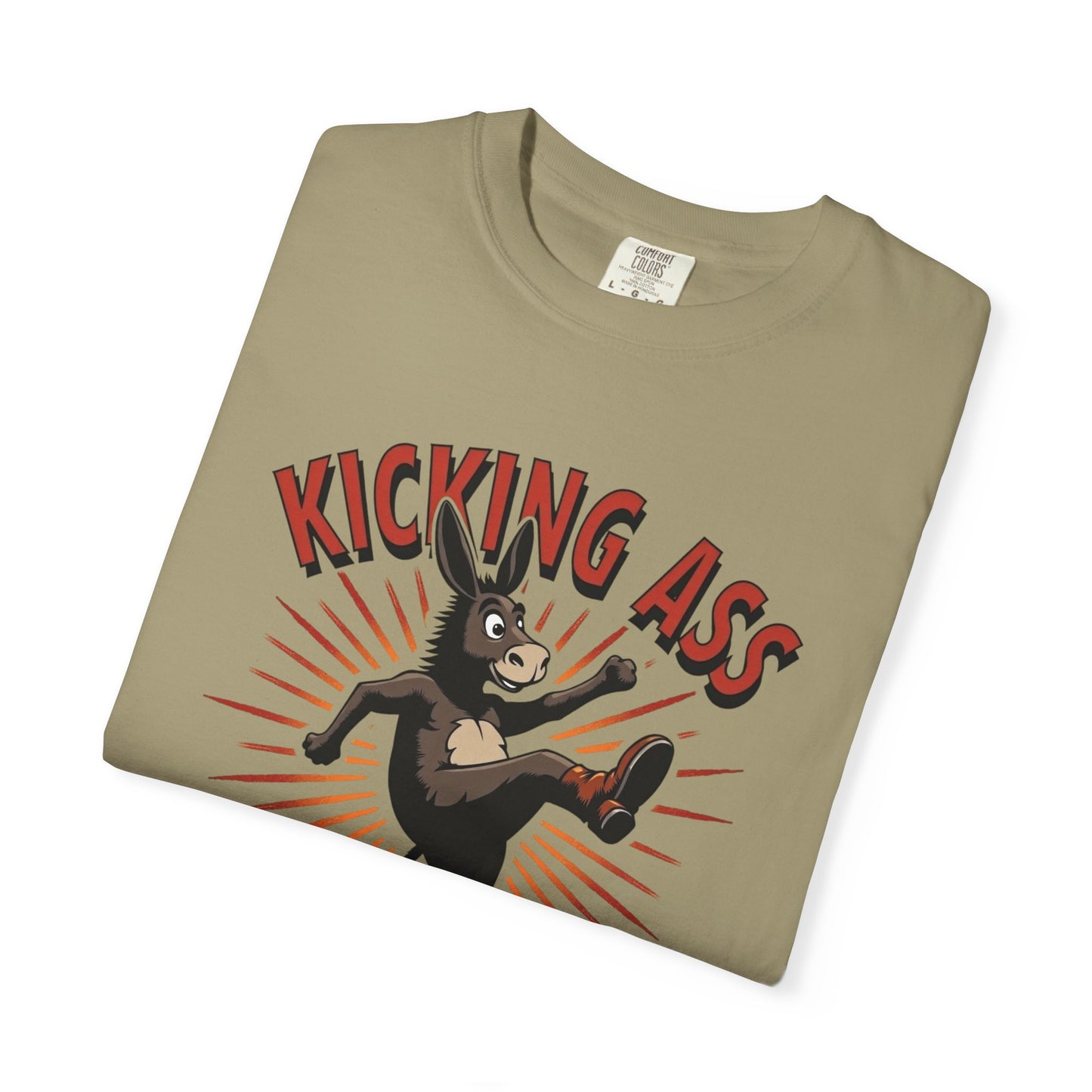 Kicking Donkey, Unisex T-Shirt | Funny Graphic Tee, Casual Wear, Humor Gift, Birthday Surprise, Motivational Apparel - Psychonaut Swag