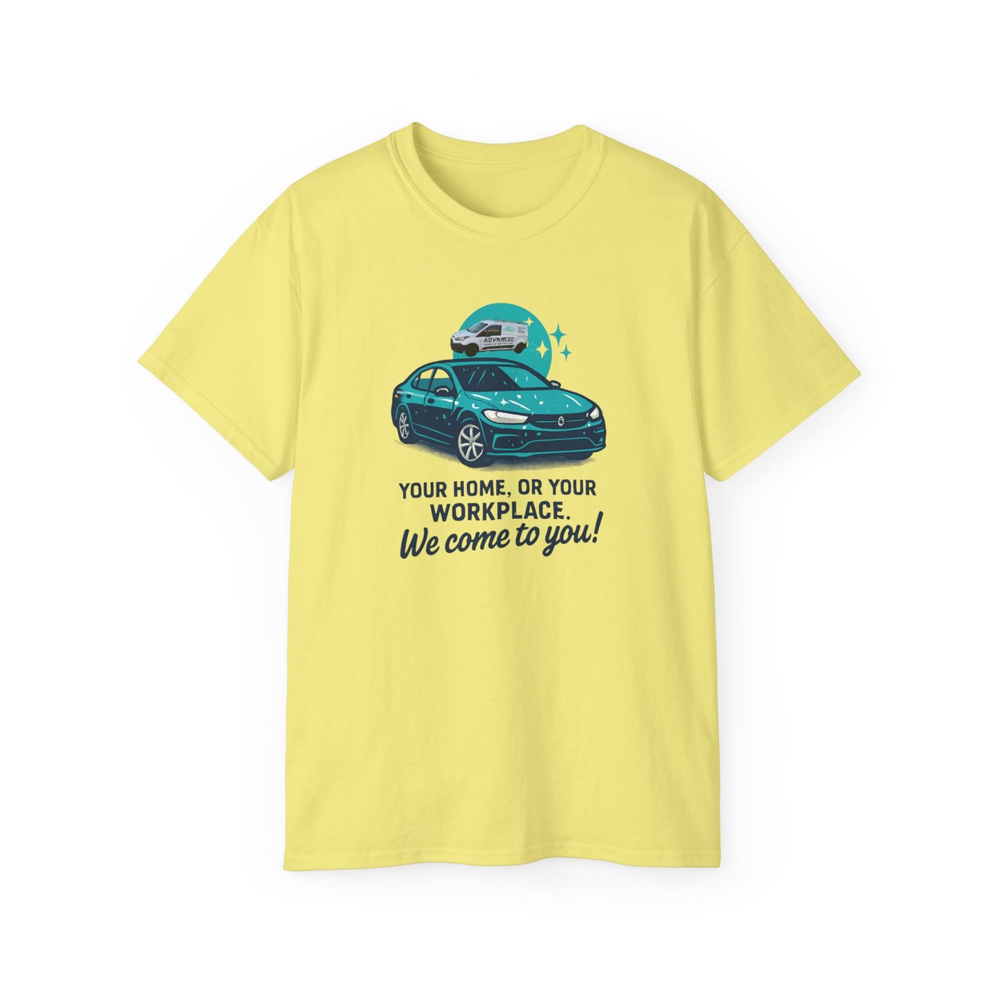 Advanced Car Service Humor Tee, Funny T-Shirt for Mechanics, Auto Enthusiasts, Gift for Dad, Car Lover Apparel, Perfect for Birthdays