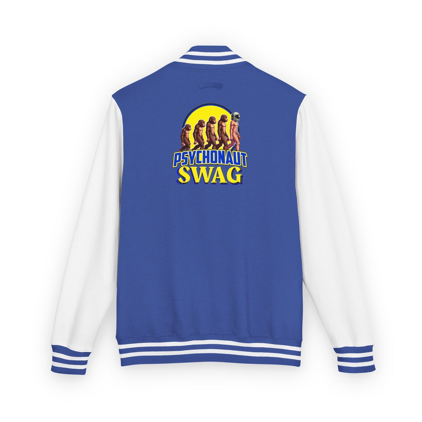 Psychonaut Swag, Small Biz, Vintage Unisex Heavyweight Letterman Jacket – Perfect for Team Spirit, Casual Outings, Gifts, College Events, Personalized Style
