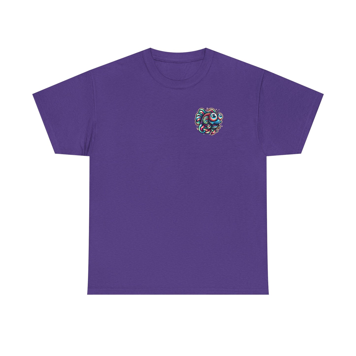 Psychedelic Fish Graphic Unisex Heavy Cotton Tee - Fun & Vibrant Apparel - Psychonaut Swag