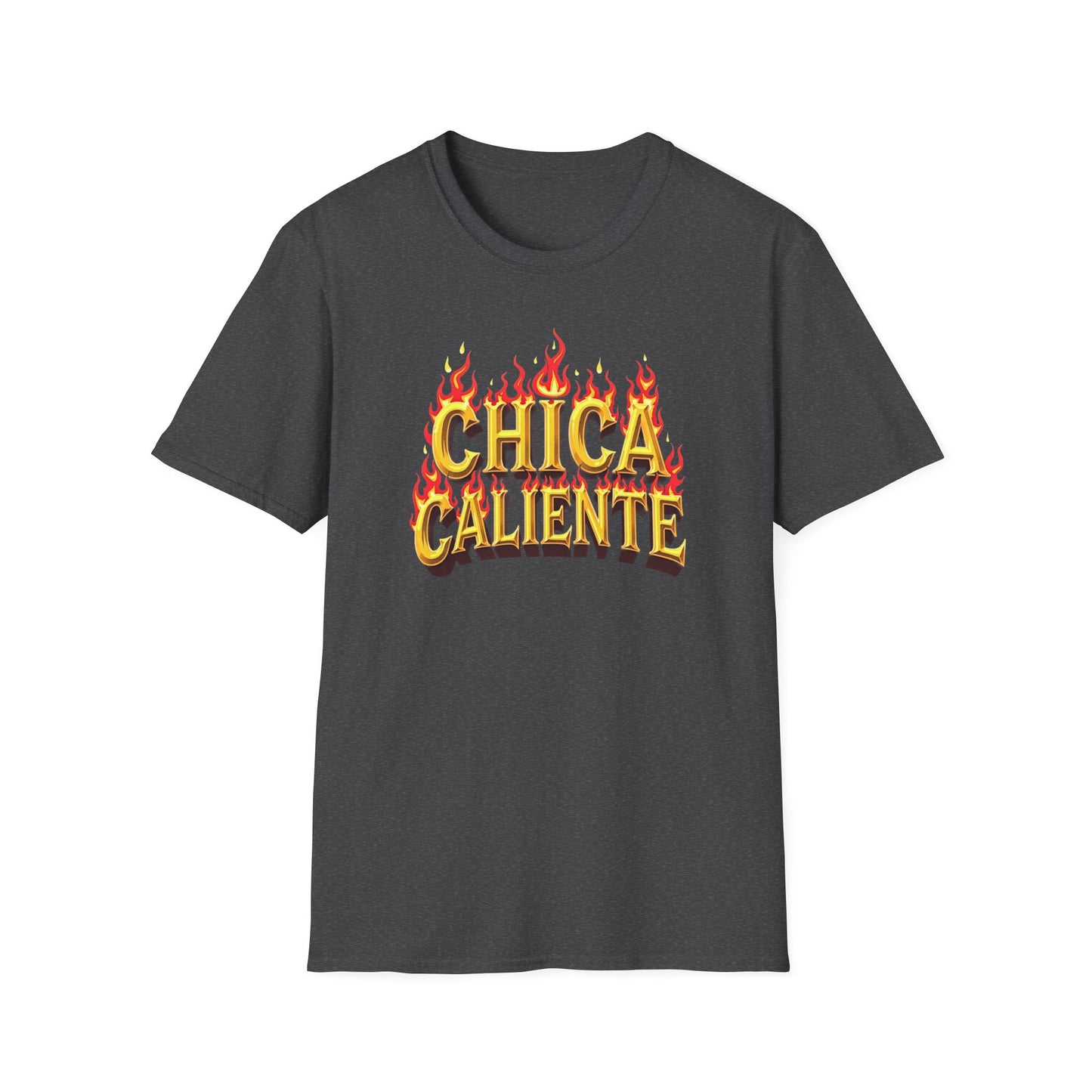 Hot Chick, Flame T-Shirt, Trendy Graphic Tee, Chica Caliente Shirt, Gift for Her, Summer Fashion, Casual Style - Psychonaut Swag