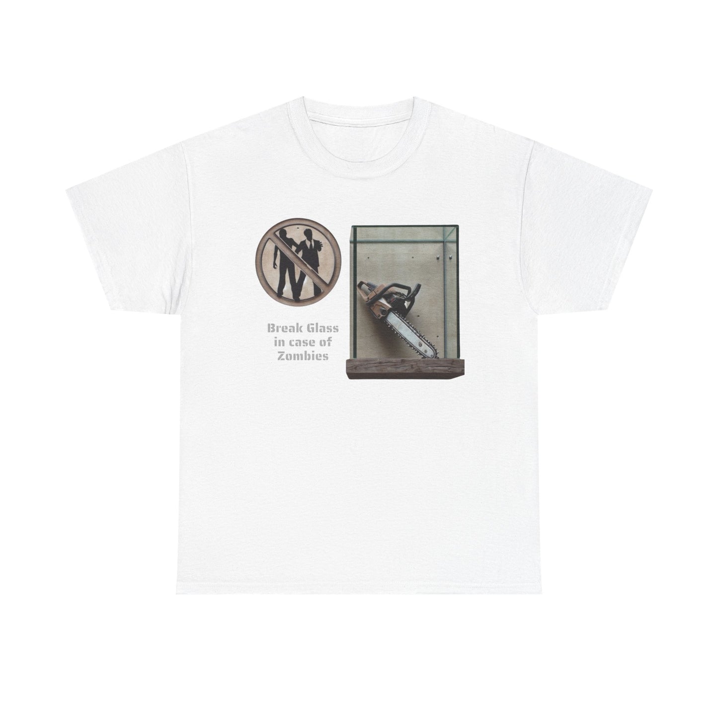 Break Glass, In Case Of Zombies, Unisex Heavy Cotton Tee - Psychonaut Swag