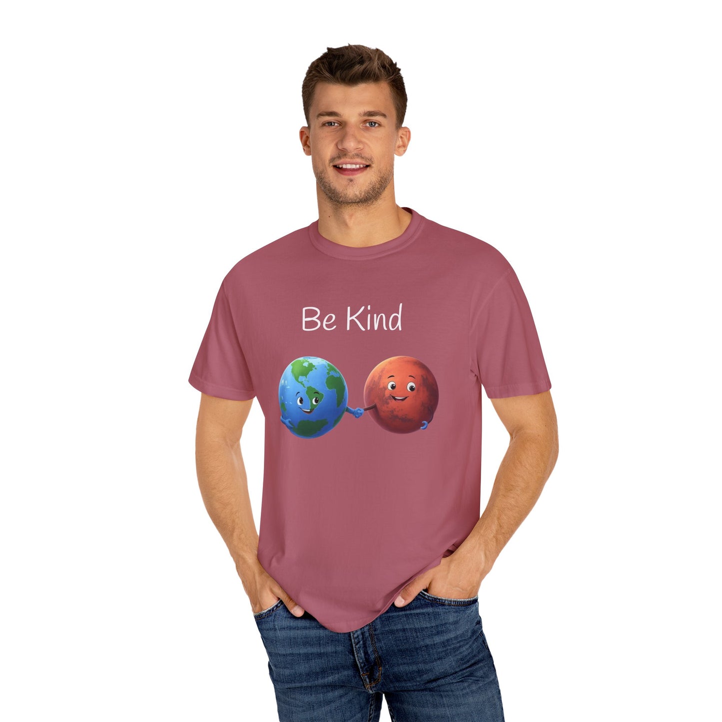 Be kind, Unisex Garment-Dyed T-shirt - Psychonaut Swag