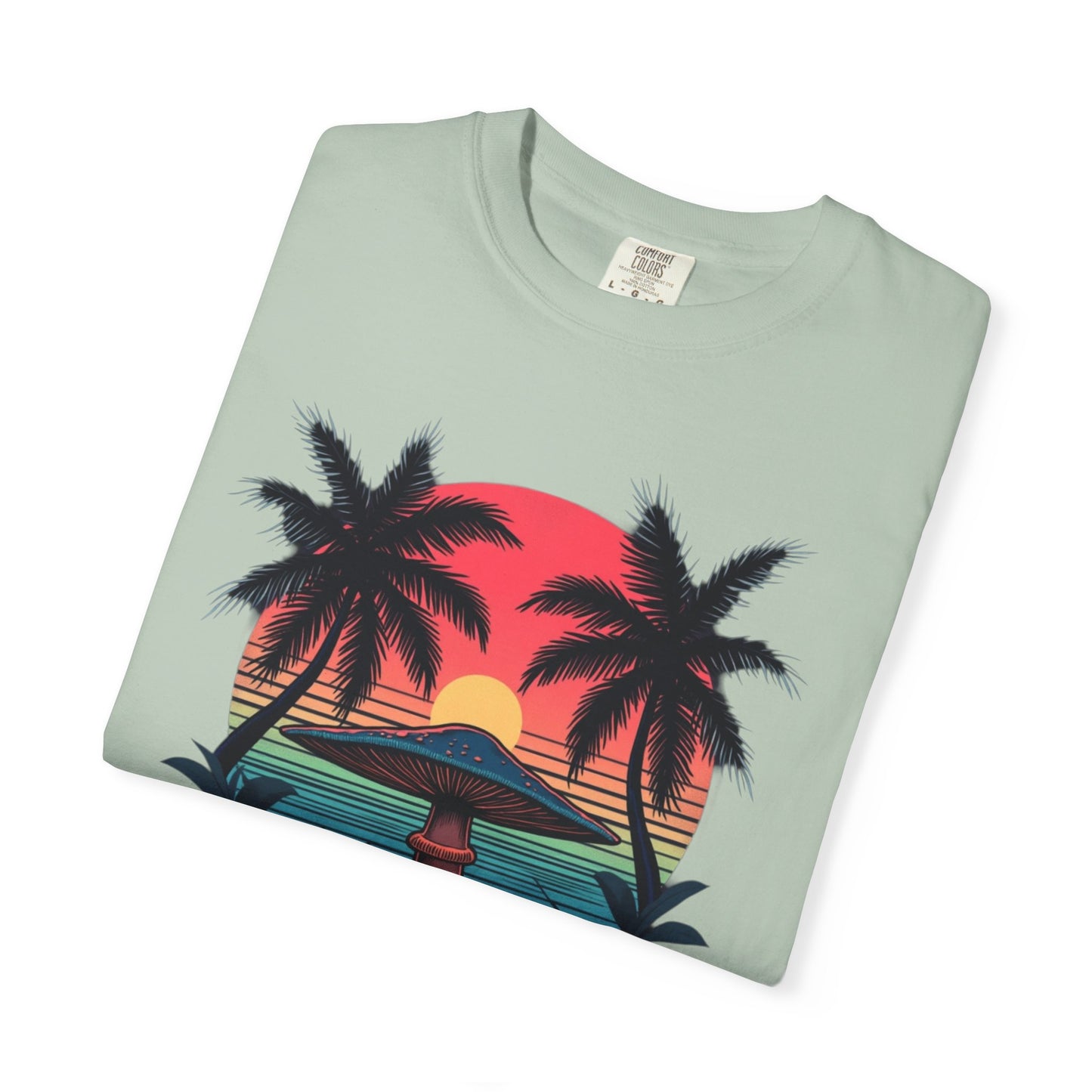 Miami Vibes, T-Shirt with Tropical Vibes Design, Summer Apparel, Beachwear, Gift for Vacation Lovers, Relaxed Style - Psychonaut Swag