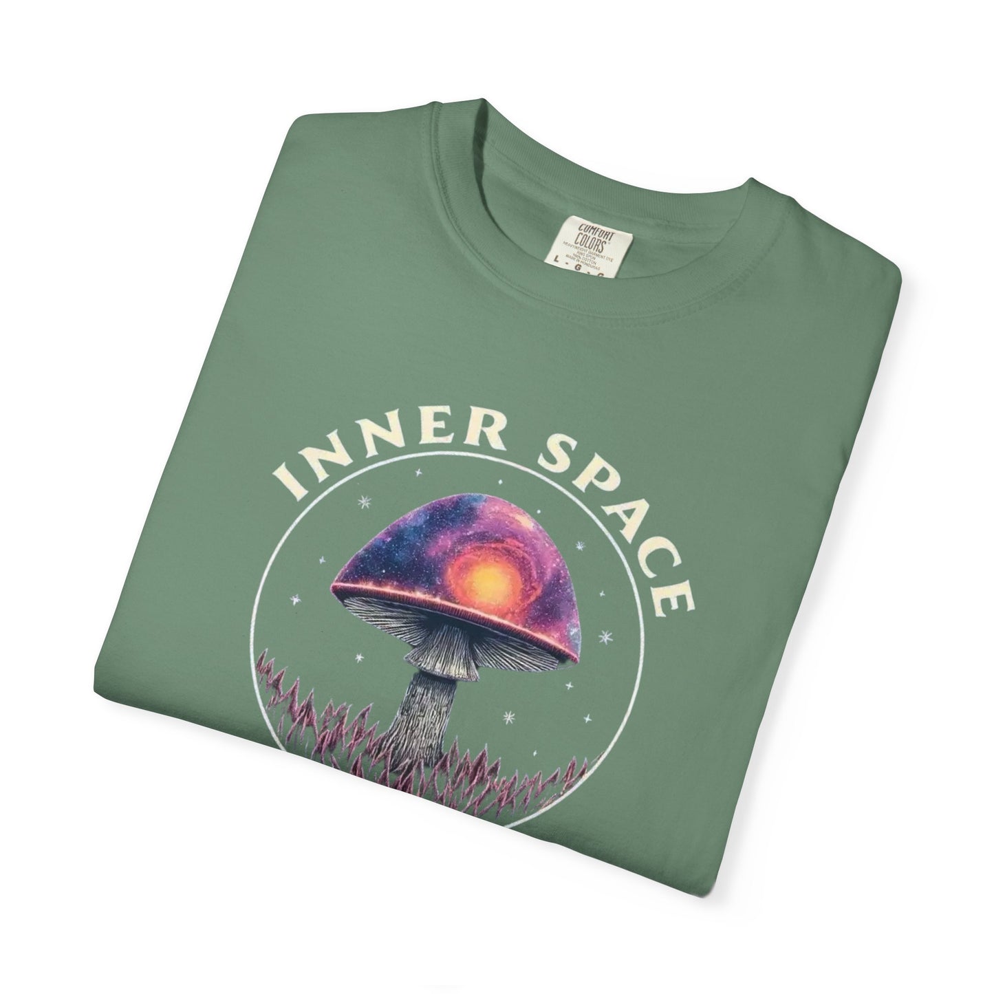 Inner Space Explorer T-Shirt, Unisex Graphic Tee, Cosmic Mushroom Apparel, Gift for Nature Lovers, Casual Wear for Adventurers - Psychonaut Swag