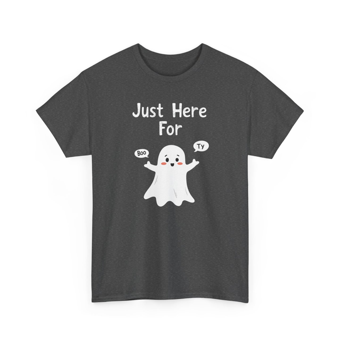 Cute Boo, Unisex Heavy Cotton Tee - Perfect for Self-Love, Gift, Casual Wear, Birthdays, or Relaxation