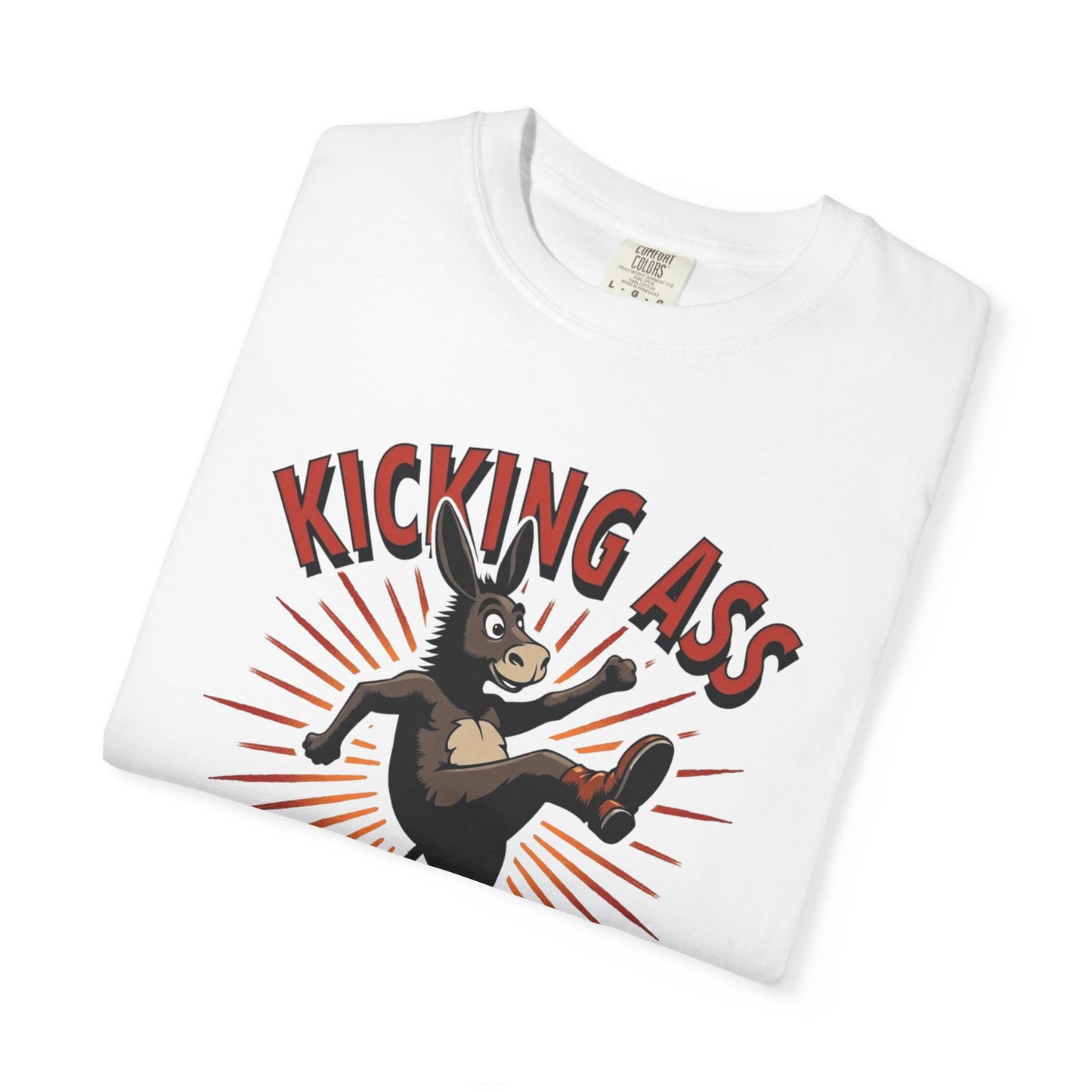 Kicking Donkey, Unisex T-Shirt | Funny Graphic Tee, Casual Wear, Humor Gift, Birthday Surprise, Motivational Apparel - Psychonaut Swag
