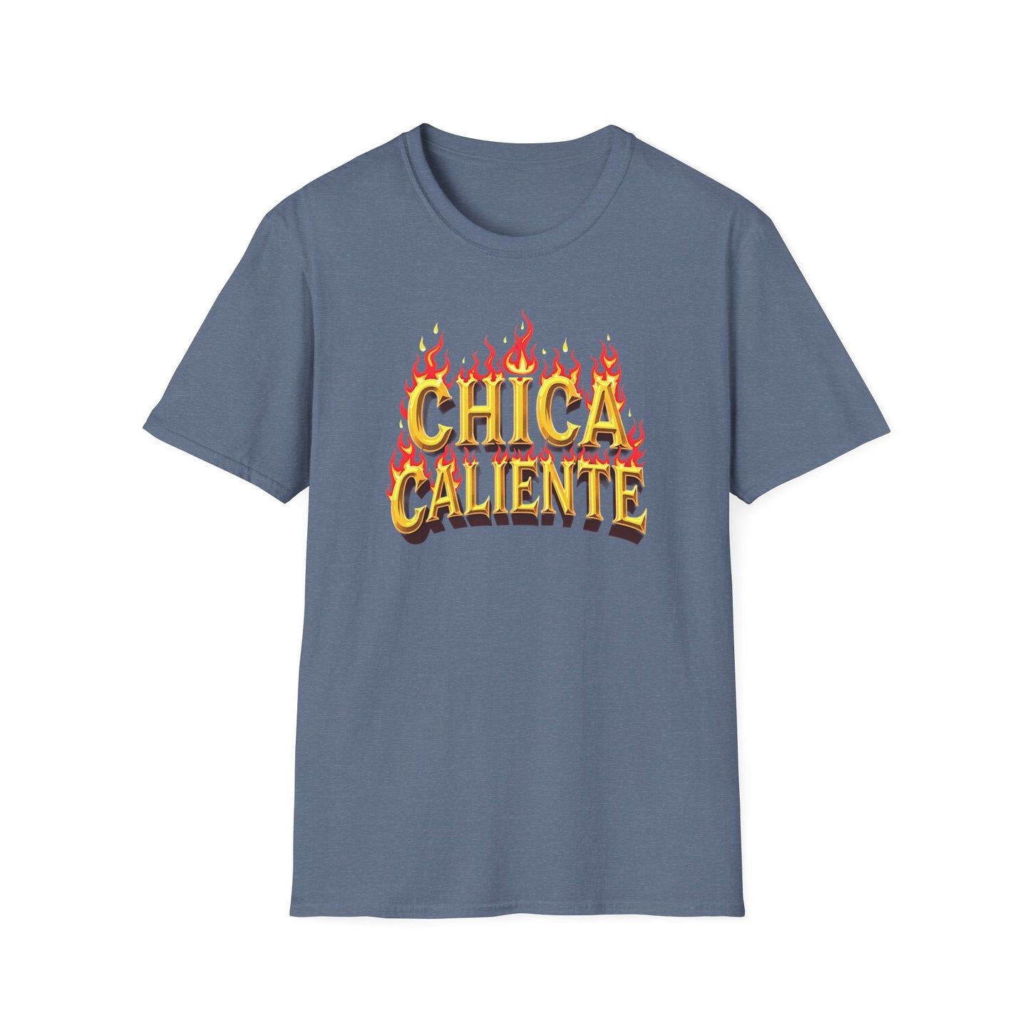 Hot Chick, Flame T-Shirt, Trendy Graphic Tee, Chica Caliente Shirt, Gift for Her, Summer Fashion, Casual Style - Psychonaut Swag
