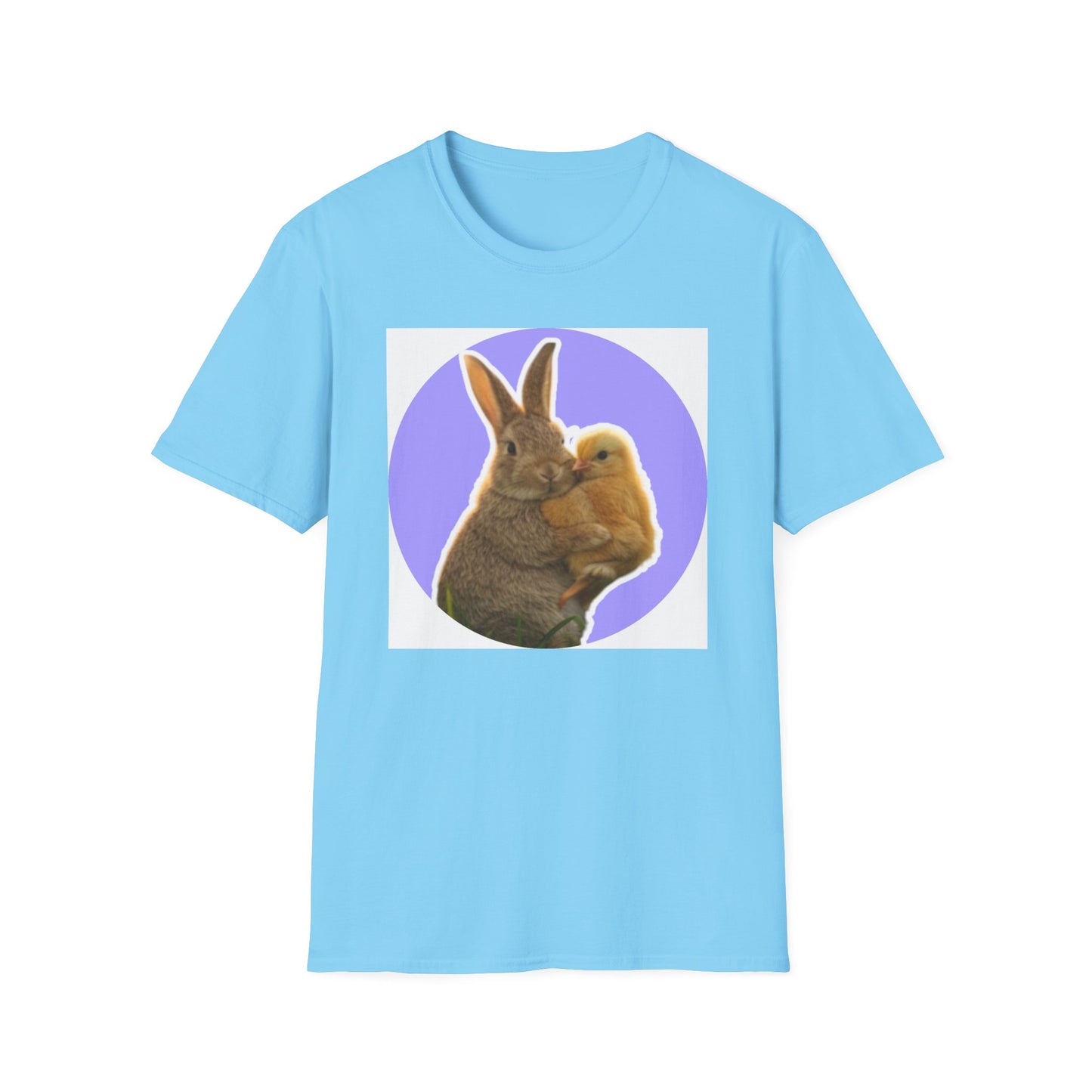 Easter Bunny and Chic, Unisex Softstyle T-Shirt