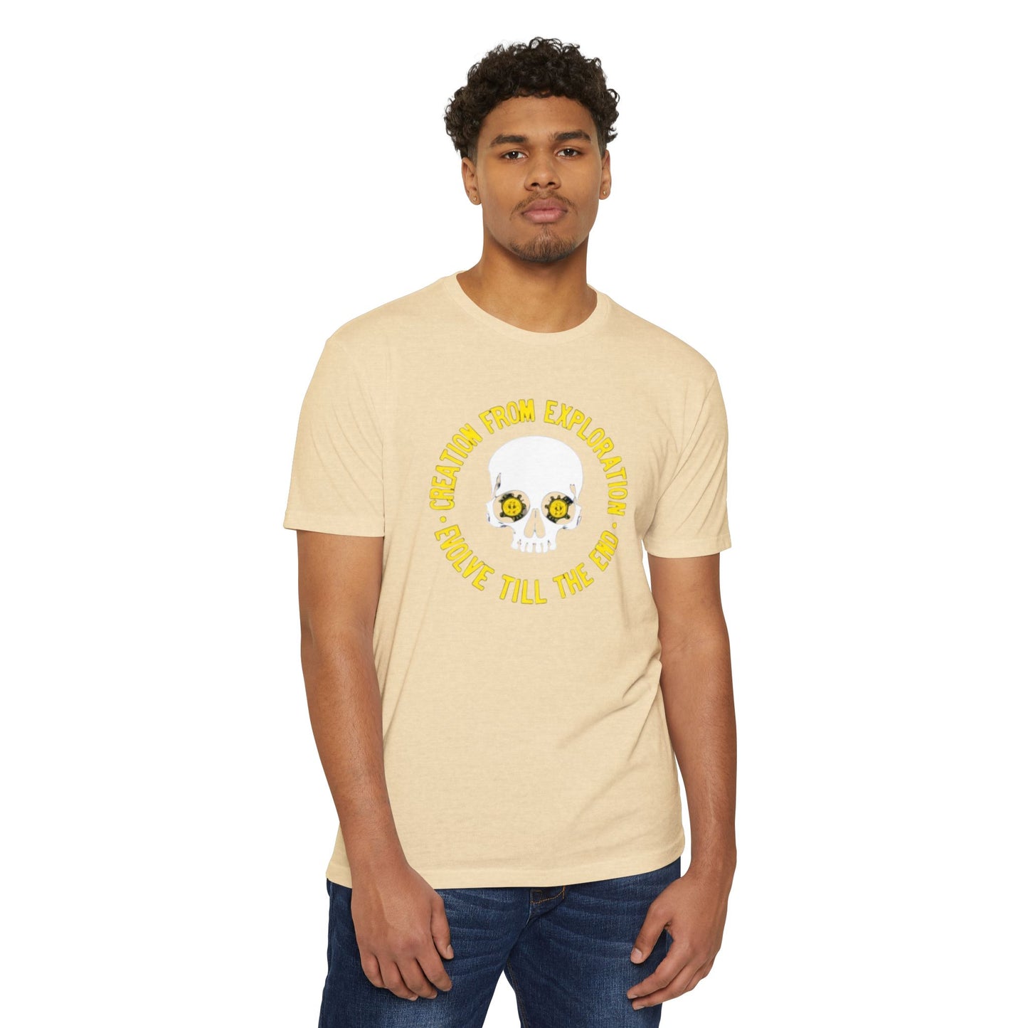 Skull Exploration T-Shirt | Unisex Tee for Adventurers, Fun Graphic Tee, Unique Gift for Explorers, Perfect for Casual Days, Evolution Theme