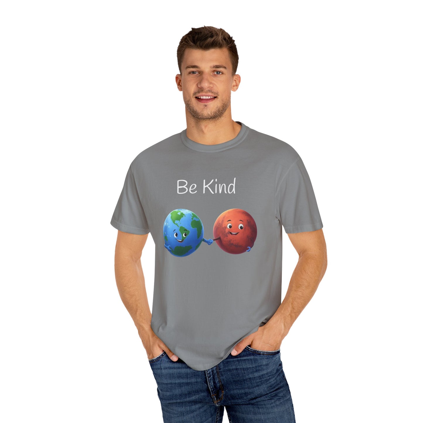 Be kind, Unisex Garment-Dyed T-shirt - Psychonaut Swag