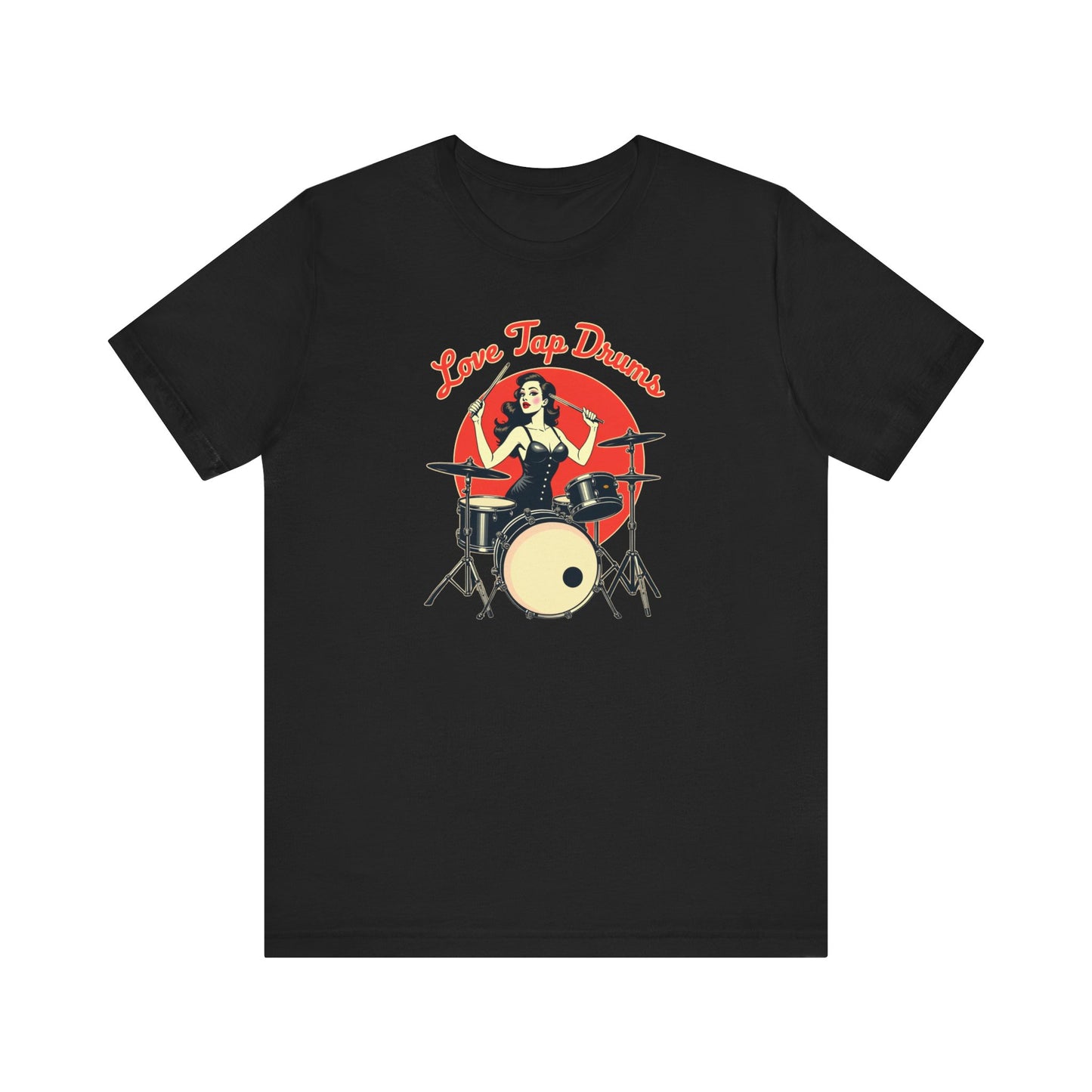 Love Tap Drums, Drummer Tee - Perfect for Music Lovers, Band Merch, Gifts for Musicians, Concerts, Casual Wear, Love Tap Drums - Psychonaut Swag