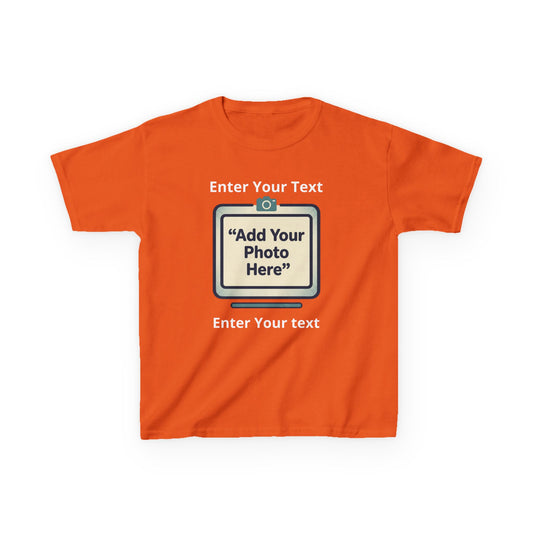 Custom Kids Tee — Personalized Image & Text for Birthdays, Trips, Events