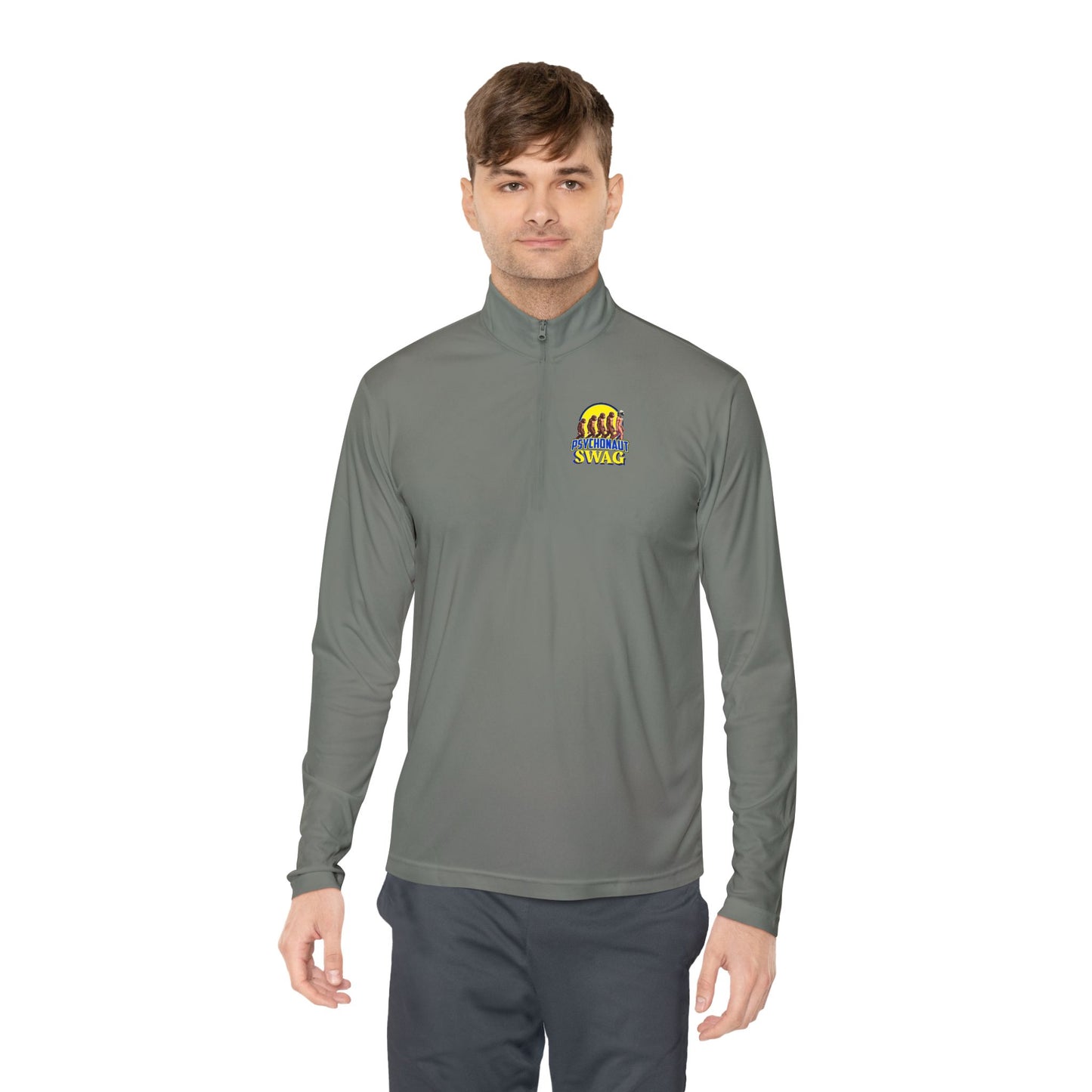 Psychonaut swag, small biz, Unisex Quarter-Zip Pullover with Vibrant Design, Cozy Layer, Ideal for Outdoor Activities, Gift for Him/Her, Perfect for Fall