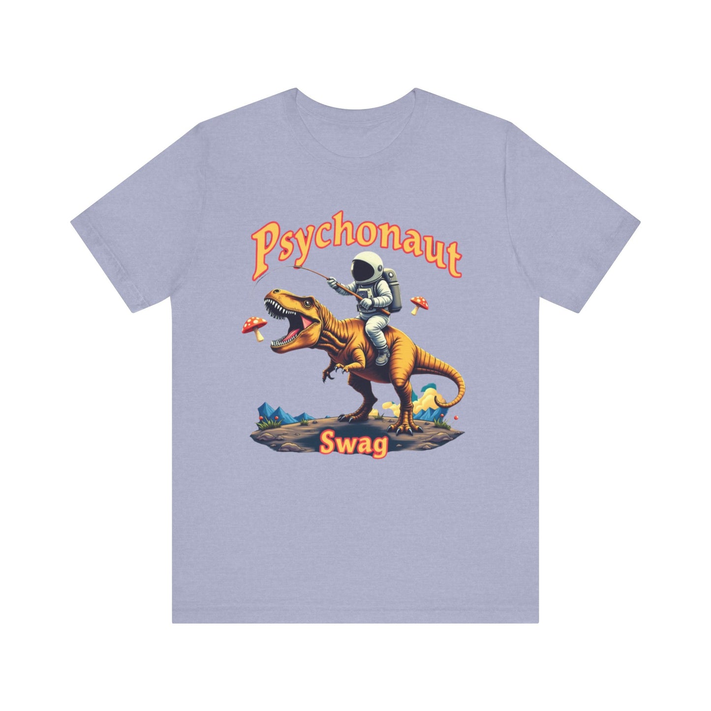 Psychonaut T-Rex Tee - Cool Retro Unisex Jersey Short Sleeve Shirt, Perfect for Gifts, Festivals, and Everyday Wear - Psychonaut Swag