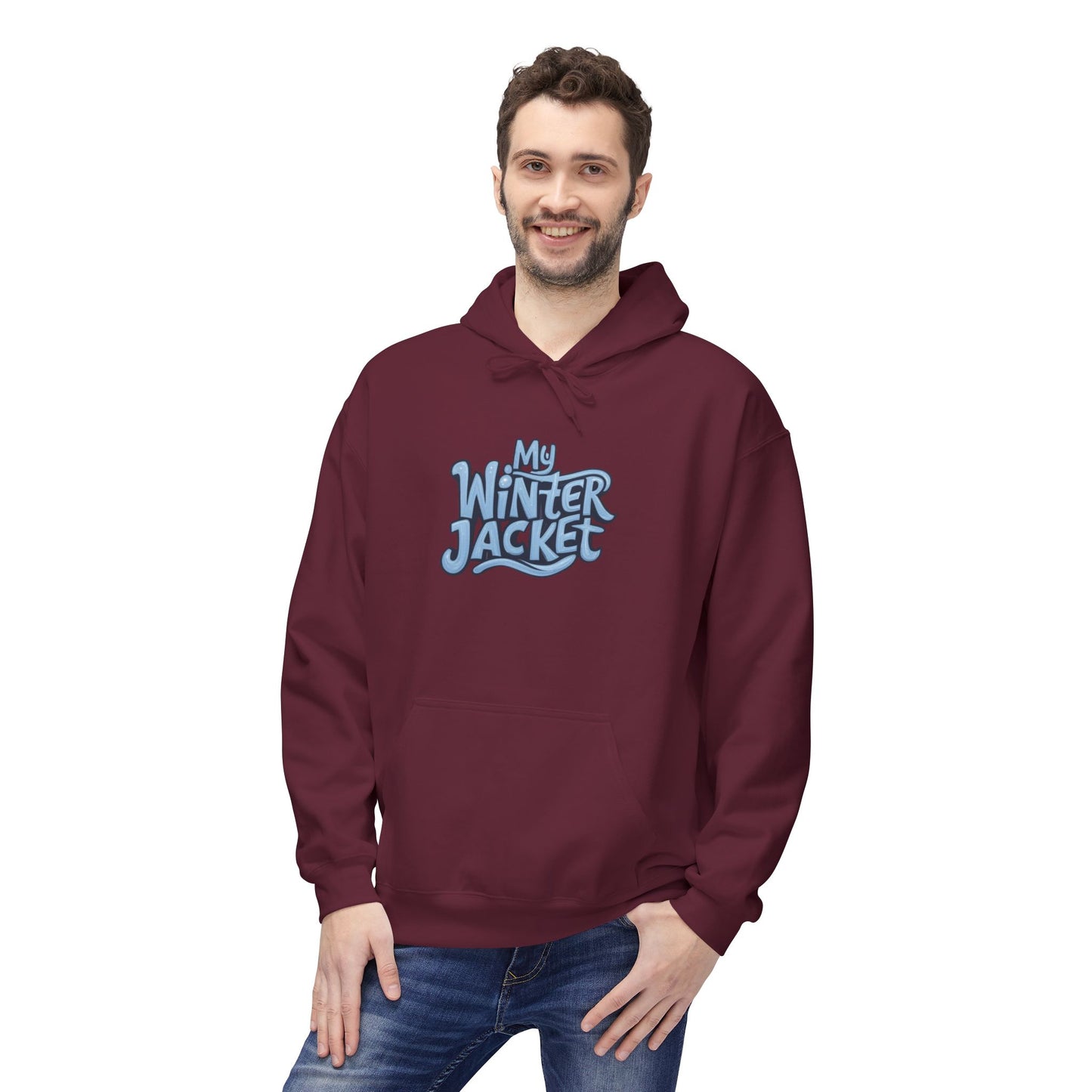 My Winter Jacket, Unisex Midweight Softstyle Fleece Hoodie - Psychonaut Swag
