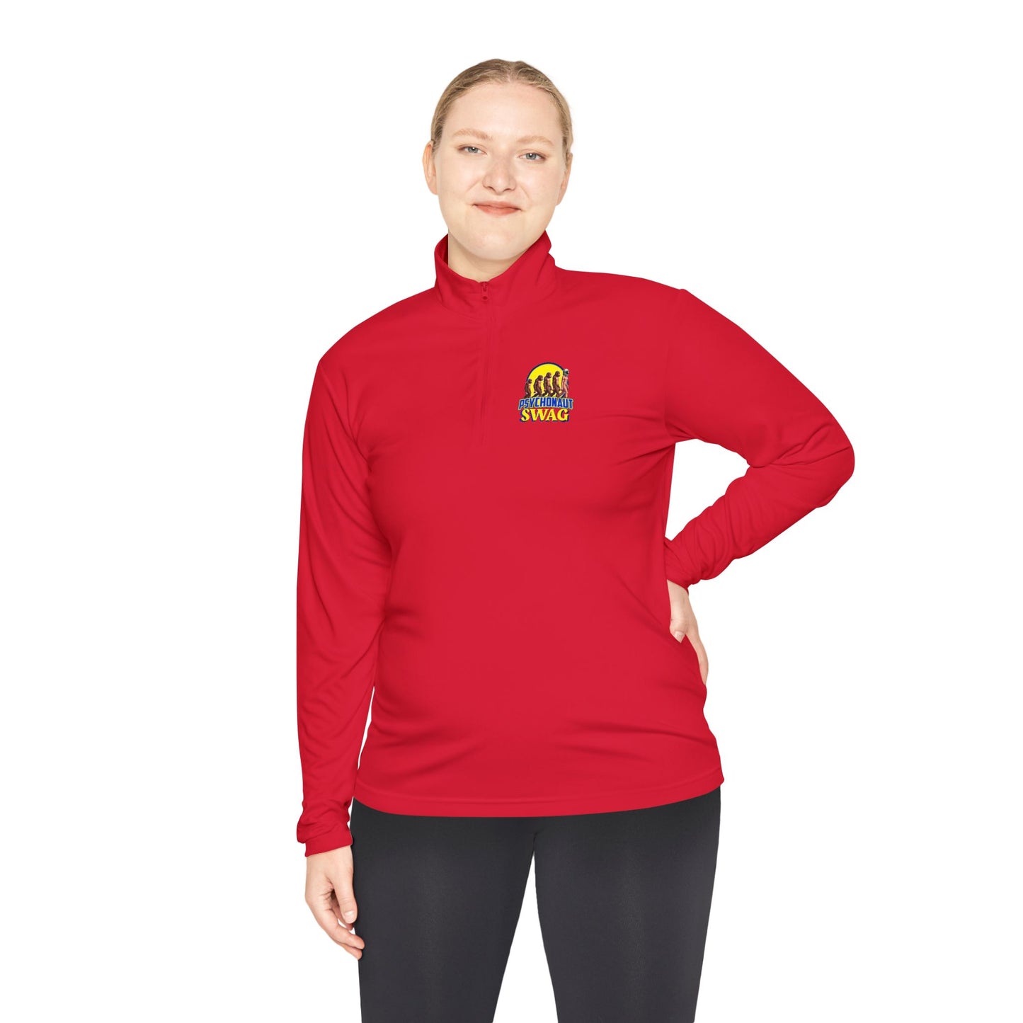 Psychonaut swag, small biz, Unisex Quarter-Zip Pullover with Vibrant Design, Cozy Layer, Ideal for Outdoor Activities, Gift for Him/Her, Perfect for Fall