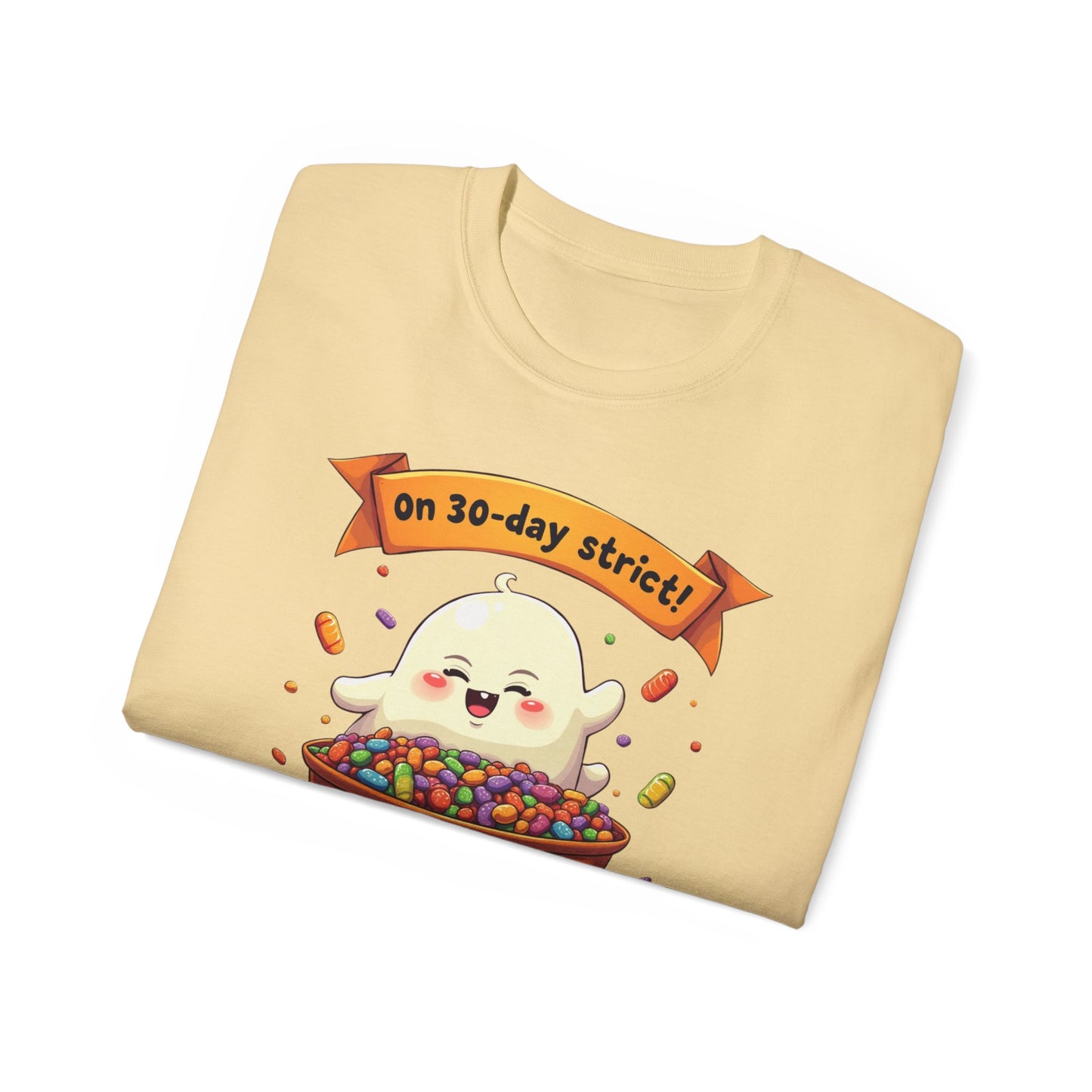 Funny Halloween Diet, Unisex Tee, Cute Ghost Humor Shirt, Gift for Halloween Lovers, Halloween Diet T-Shirt, Spooky Season Apparel