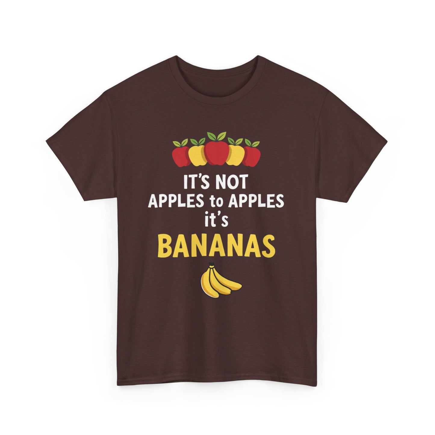Funny Banana T-Shirt: It's Not Apples to Apples, Cute Graphic Tee for Food Lovers, Gift for Birthdays, Casual Wear, Humor Shirt - Psychonaut Swag