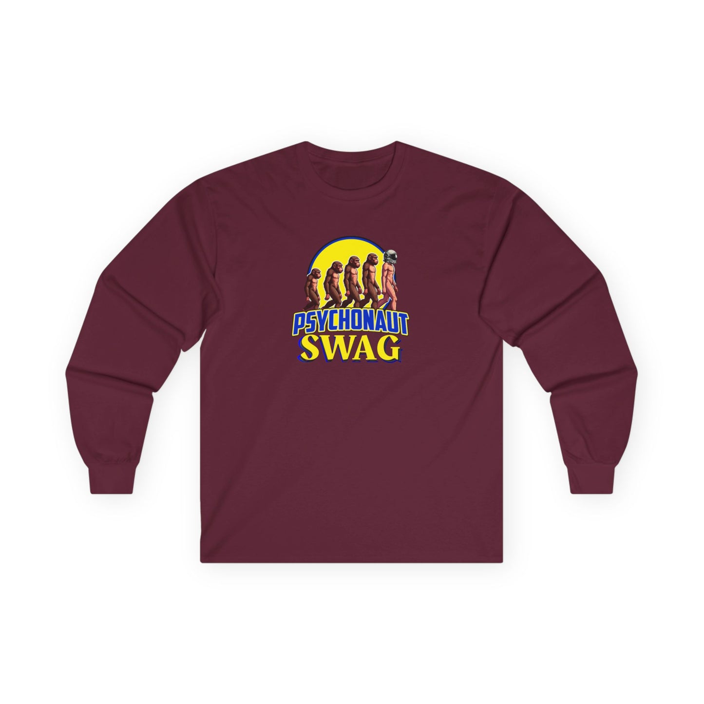 Psychonaut swag, small biz Long Sleeve Tee - Unisex Cotton Shirt for Festival Vibes, Casual Wear, Gift for Music Lovers, Streetwear, Retro Style