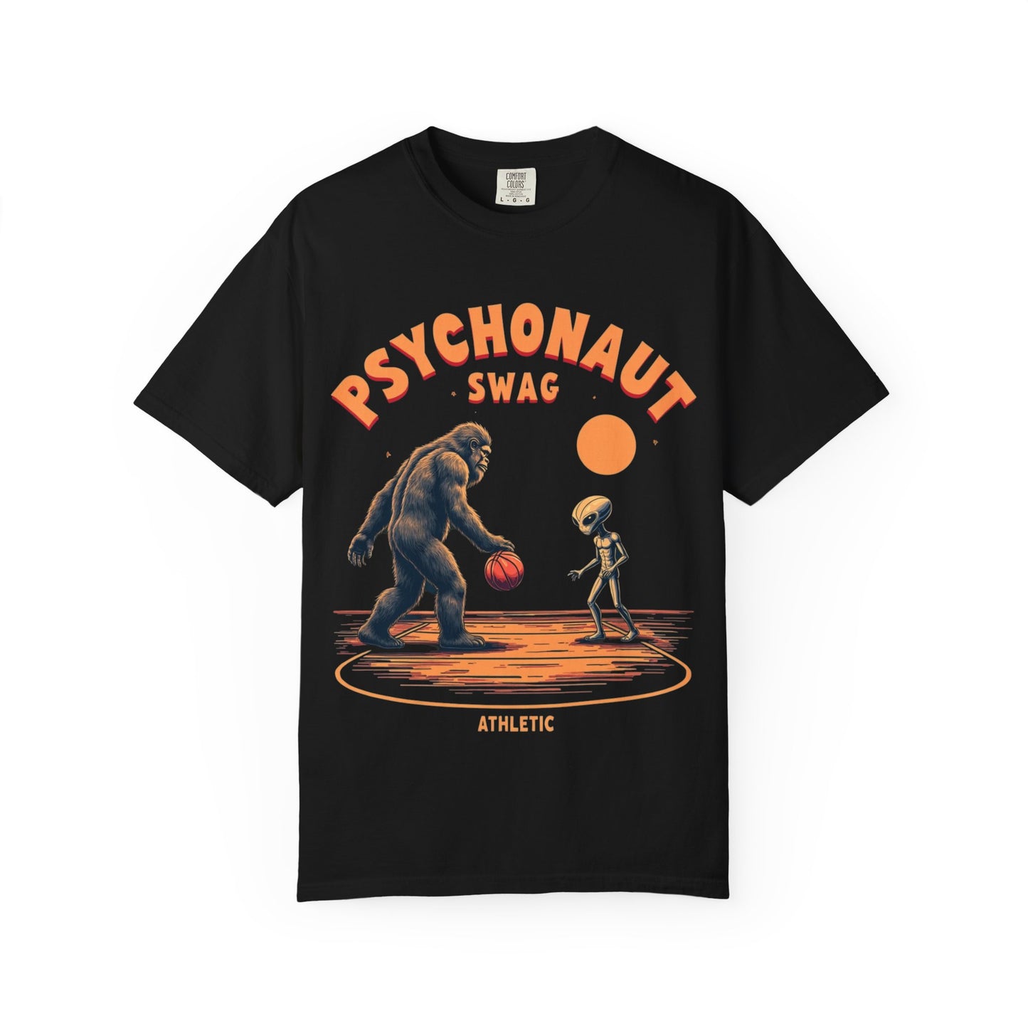 Alien vs Bigfoot, Psychonaut Swag Unisex T-Shirt, Funny Graphic Tee, Unique Gift for Gamers, Outdoor Lovers, Birthday, Casual Wear - Psychonaut Swag