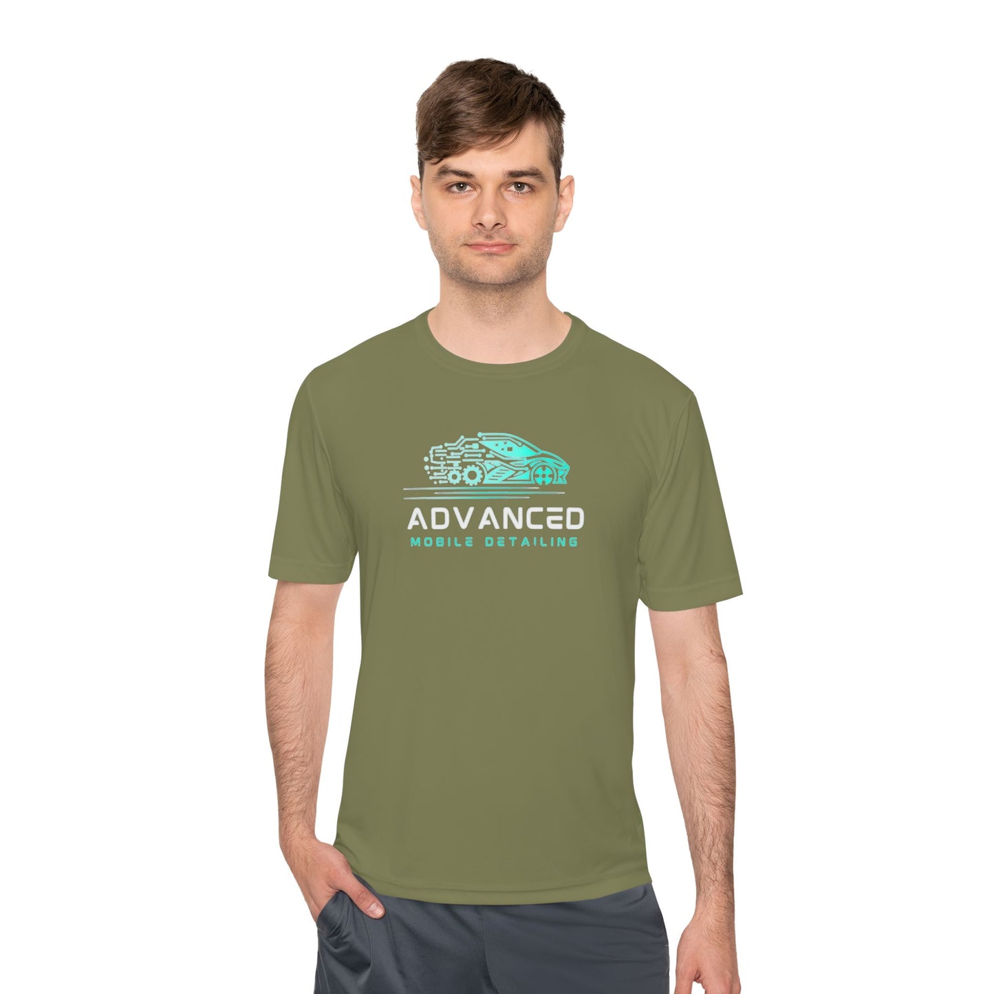 Mobile Detailing, Moisture Wicking Tee for Car Enthusiasts, Active Lifestyle Shirt, Advanced Mobile Detailing Tee, Sportswear Gift for Him, Fitness Apparel