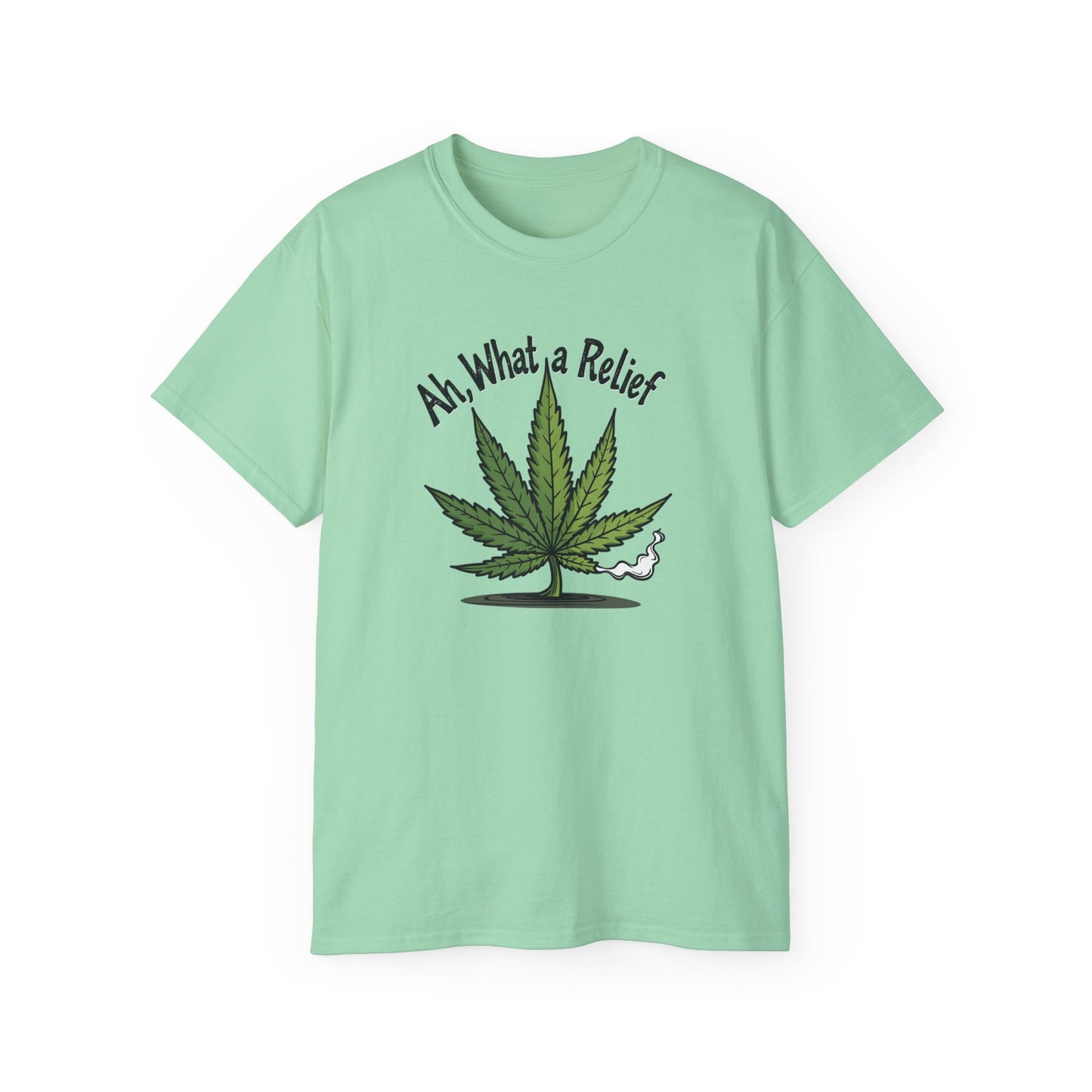 Ah, What a Relief Unisex Ultra Cotton Tee - Perfect for Cannabis Enthusiasts - Psychonaut Swag