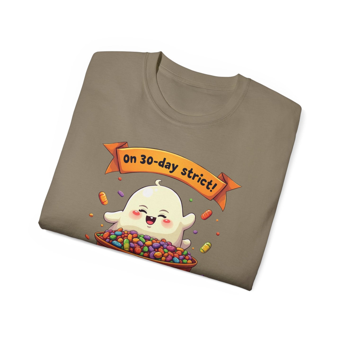 Funny Halloween Diet, Unisex Tee, Cute Ghost Humor Shirt, Gift for Halloween Lovers, Halloween Diet T-Shirt, Spooky Season Apparel