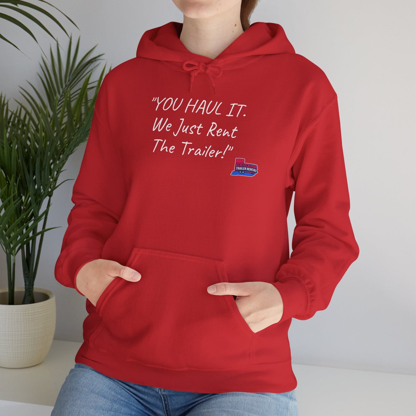Kentuckiana Small biz swag, Trailer Rental Hoodie for Road Trips, Gifts for Adventure Lovers, Unique Hoodie for Renters, Travel Gear, Funny Sweatshirt