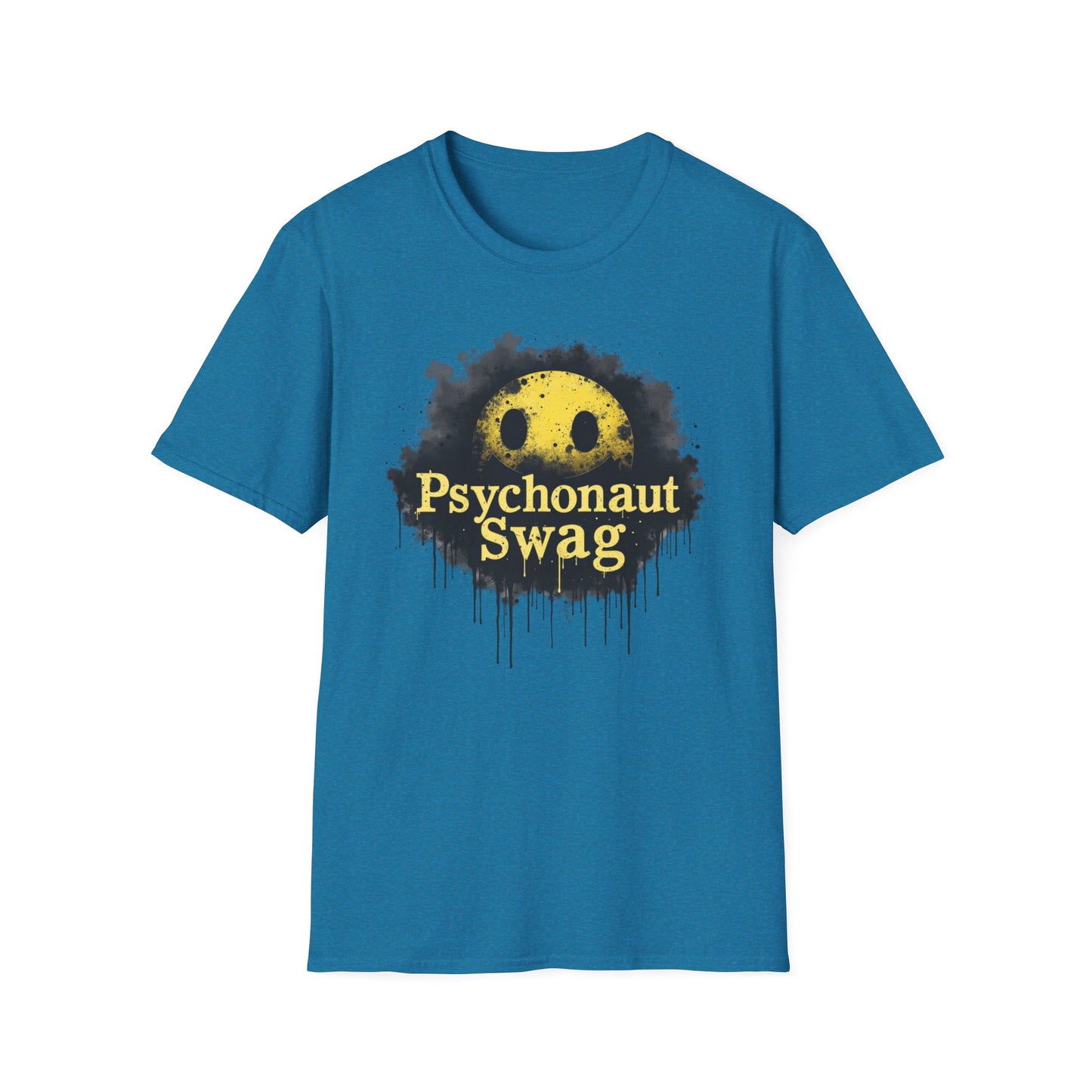 Psycho Smile, Pyschonaut Swag T-Shirt - Unisex Softstyle Tee, Casual Wear, Gift for Gamers, Festival Attire, Streetwear Fashion