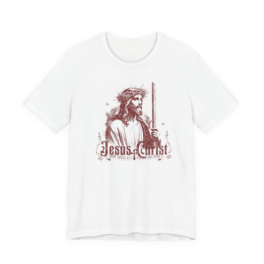 Jesus Christ iconic Tee – Christian Faith T‑Shirt with Crown of Thorns Design