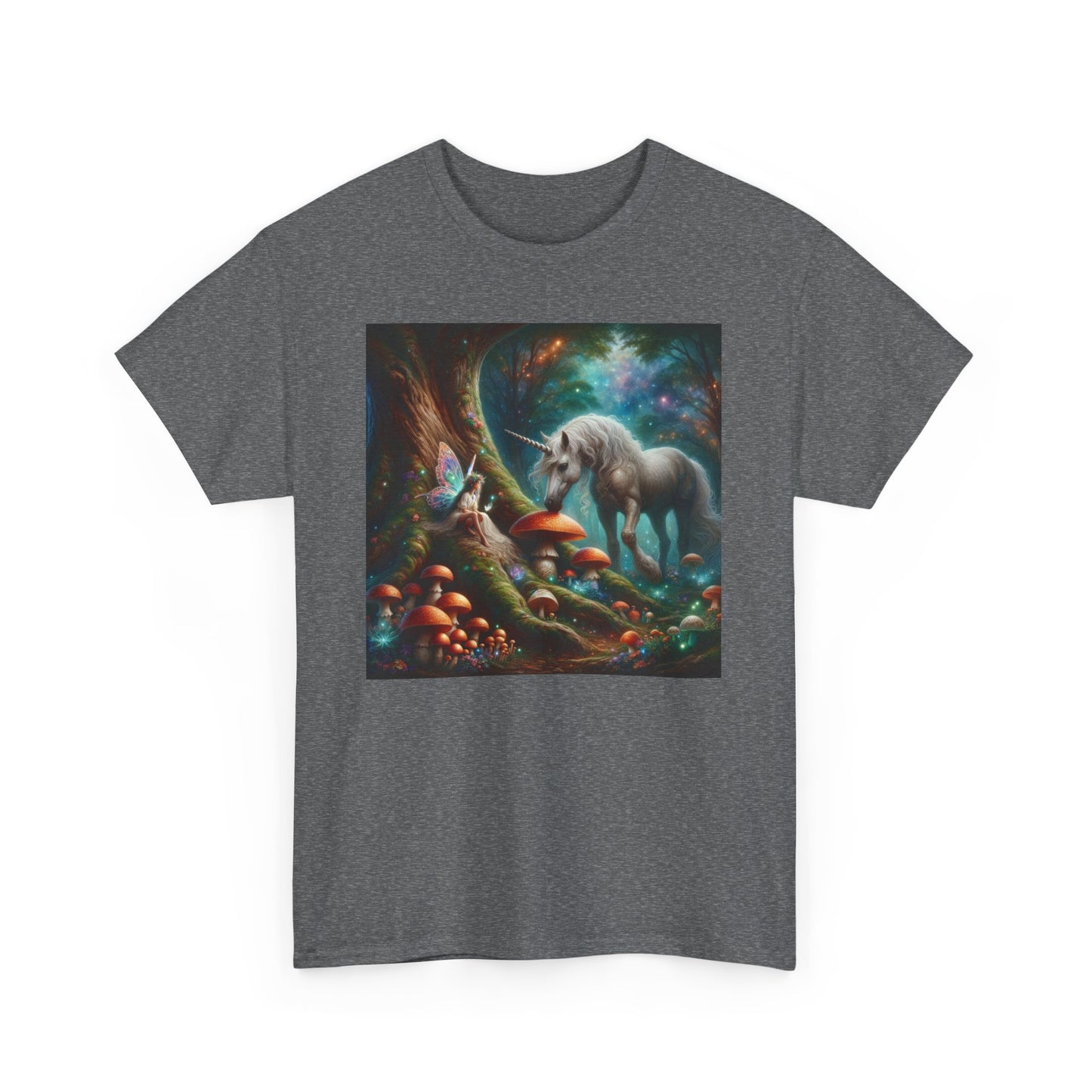 Unicorn Sighting in the Forest, Unisex Heavy Cotton Tee - Psychonaut Swag
