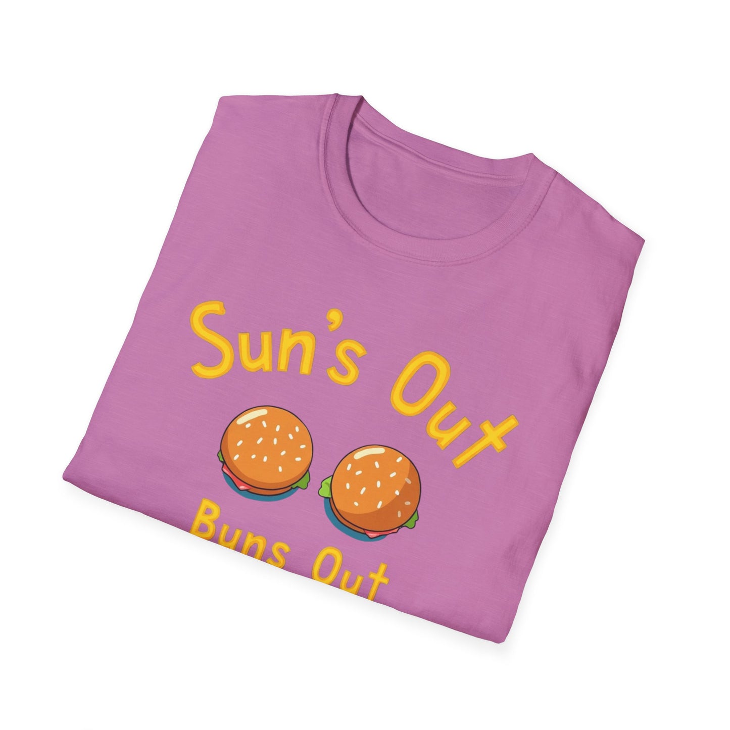 Sun's Out Buns Out, Sunny Vibes T-Shirt - Funny Summer Tee for Beach Days, BBQs, Pool Parties, Birthday Gifts, Vacation Wear - Psychonaut Swag