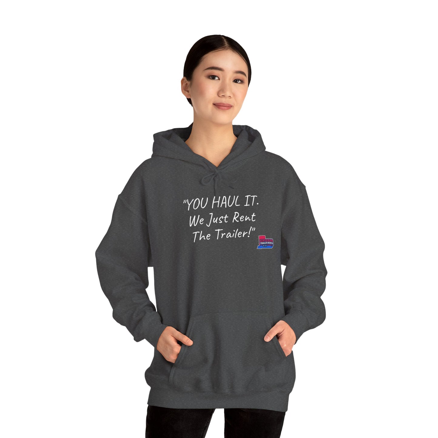 Kentuckiana Small biz swag, Trailer Rental Hoodie for Road Trips, Gifts for Adventure Lovers, Unique Hoodie for Renters, Travel Gear, Funny Sweatshirt