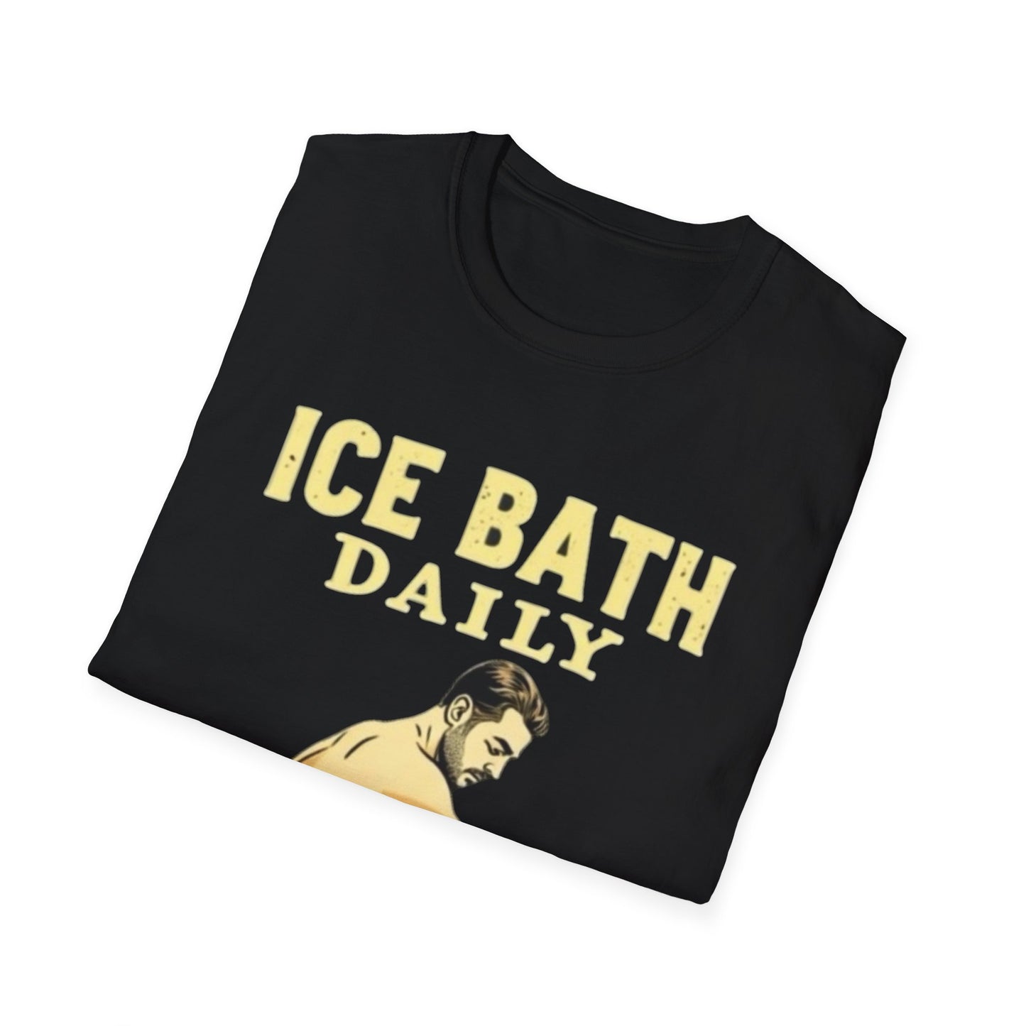 Ice Bath Daily Survivor Unisex Softstyle T-Shirt, Motivational Tee, Gift for Survival Enthusiasts, Fitness Apparel, Recovery Shirt - Psychonaut Swag