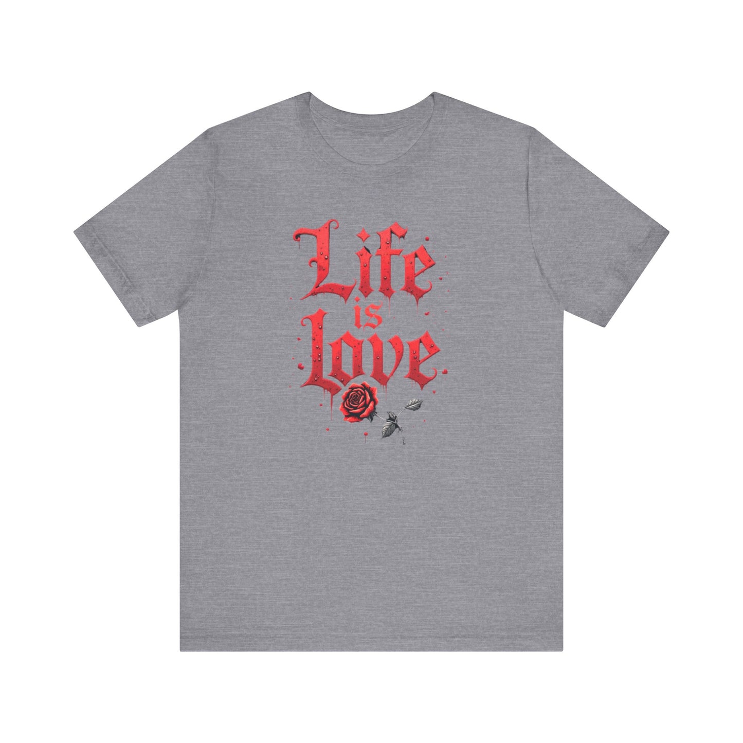 Life is Love Shirt, Love Themed Apparel, Gift for Couples, Valentine's Day Top - Psychonaut Swag