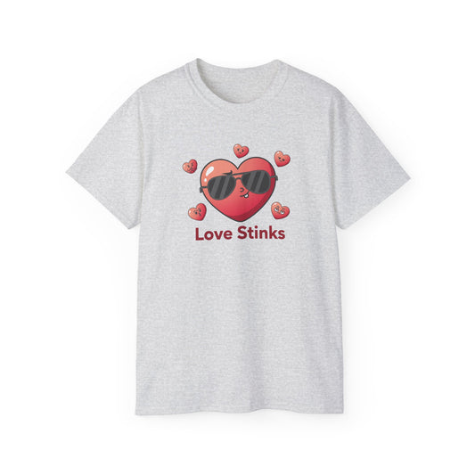 Love Stinks Heart Tee — Funny Valentine’s Day Shirt