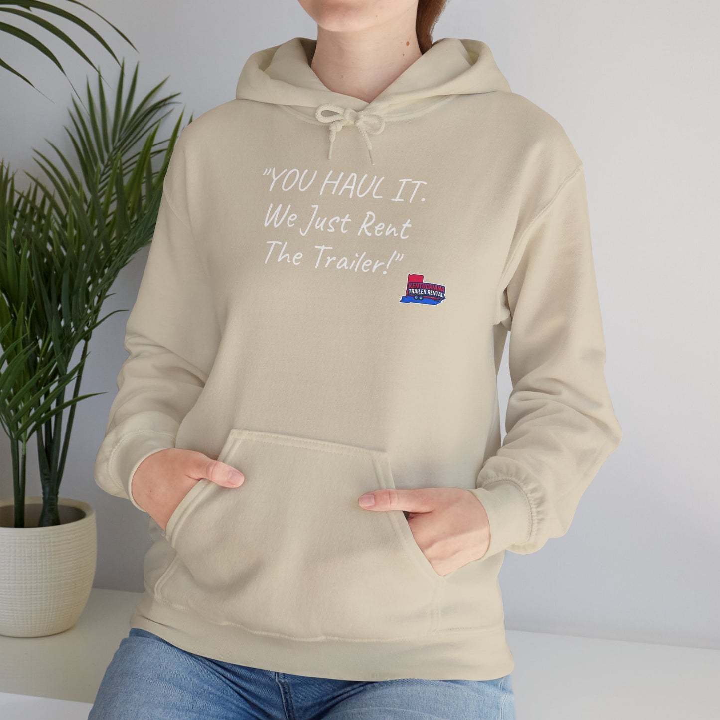 Kentuckiana Small biz swag, Trailer Rental Hoodie for Road Trips, Gifts for Adventure Lovers, Unique Hoodie for Renters, Travel Gear, Funny Sweatshirt