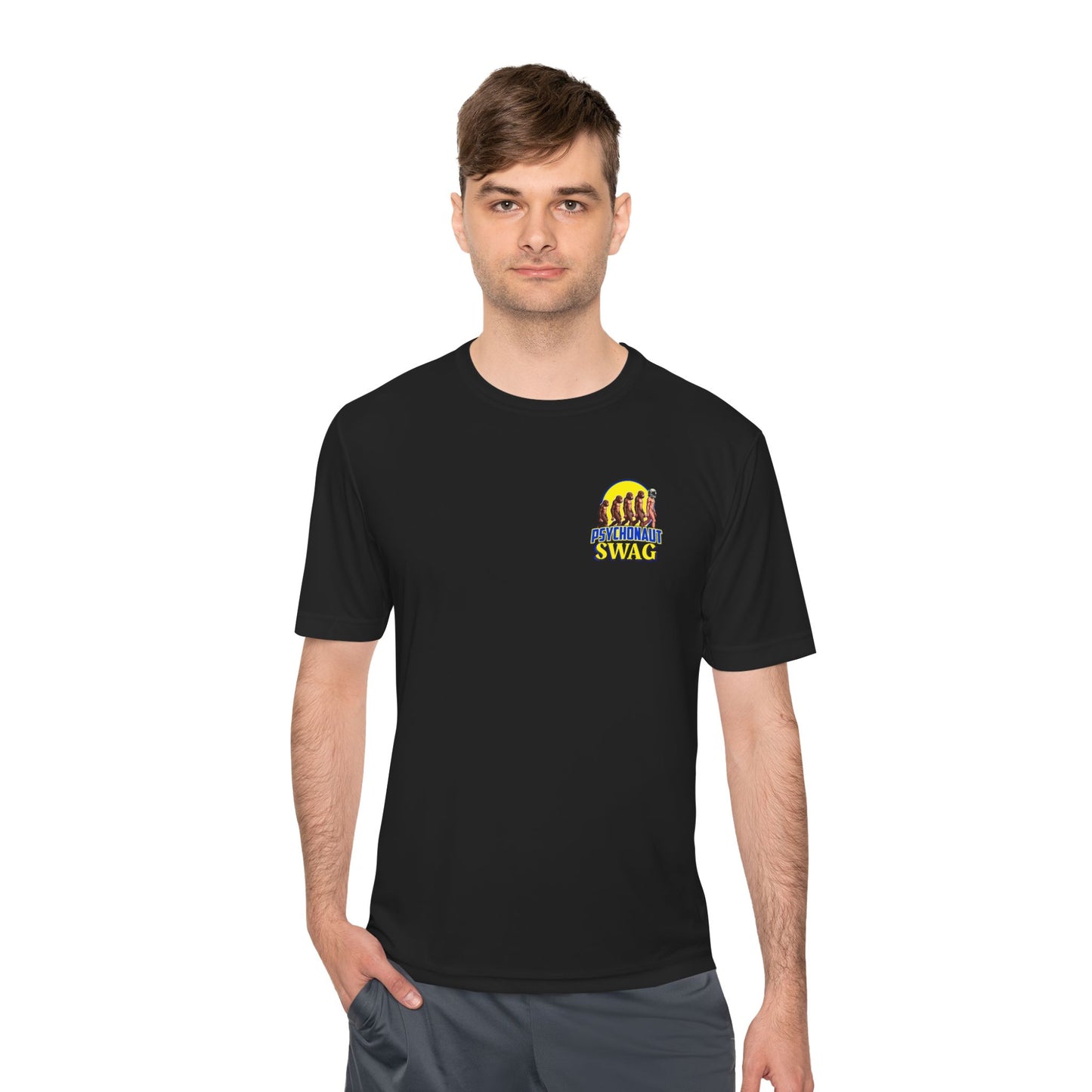 Psychonaut Swag, Small Biz, Unisex Moisture Wicking Tee, Workout Shirt, Gift for Car Enthusiasts, Casual Wear, Summer Activewear
