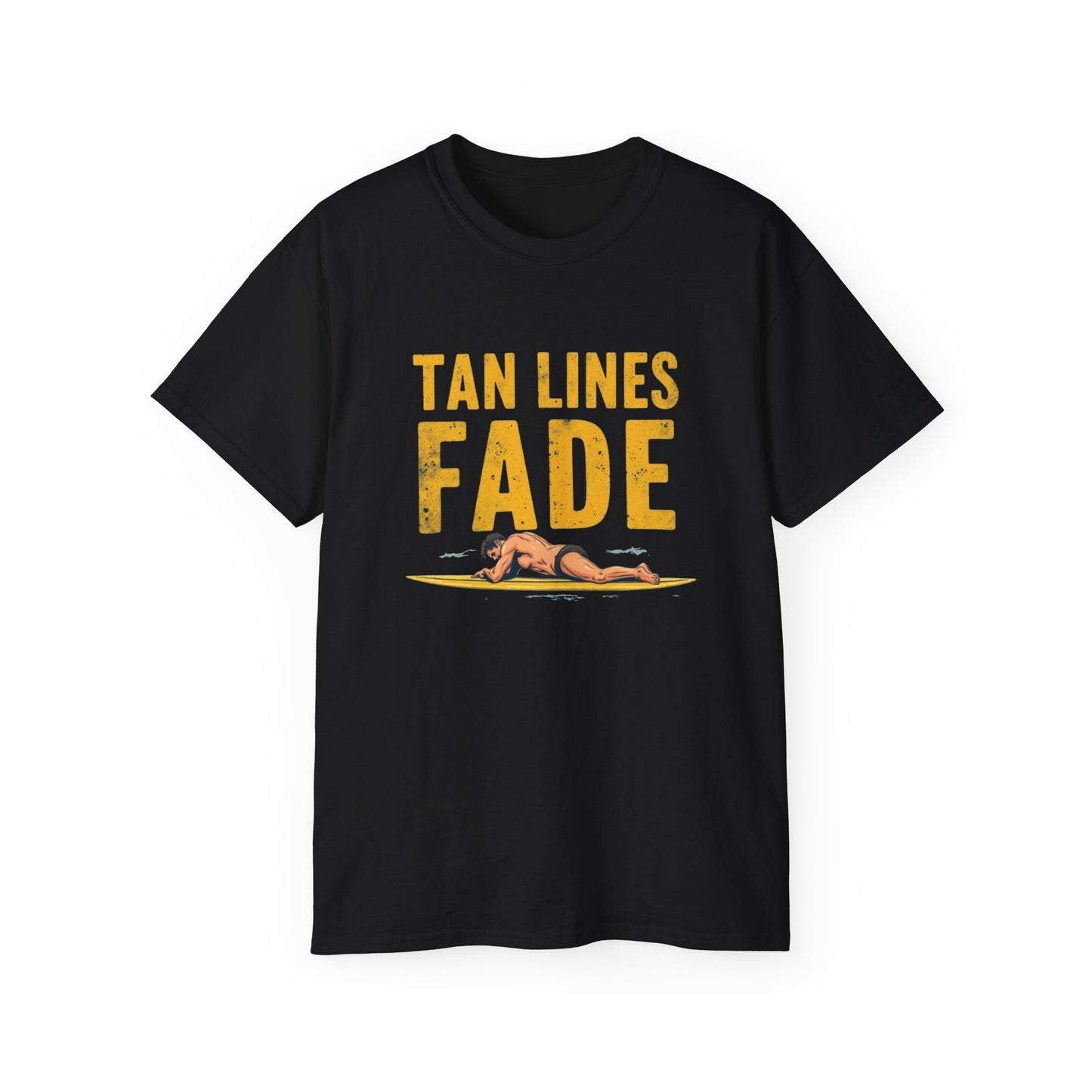 Surfer Tan Lines Tee, Unisex Cotton Shirt, Vacation Apparel, Beach Day Outfit, Casual Summer Clothing - Psychonaut Swag