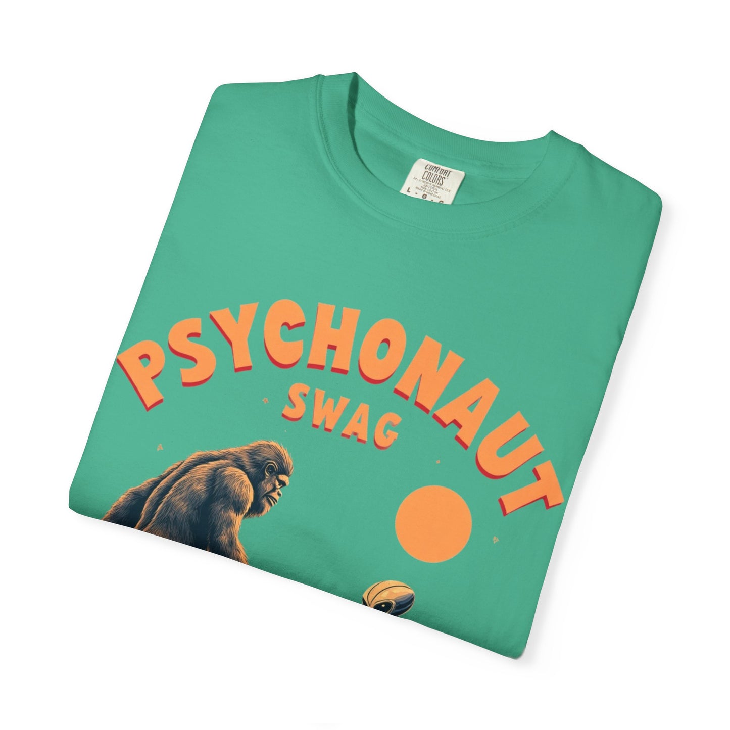 Alien vs Bigfoot, Psychonaut Swag Unisex T-Shirt, Funny Graphic Tee, Unique Gift for Gamers, Outdoor Lovers, Birthday, Casual Wear - Psychonaut Swag