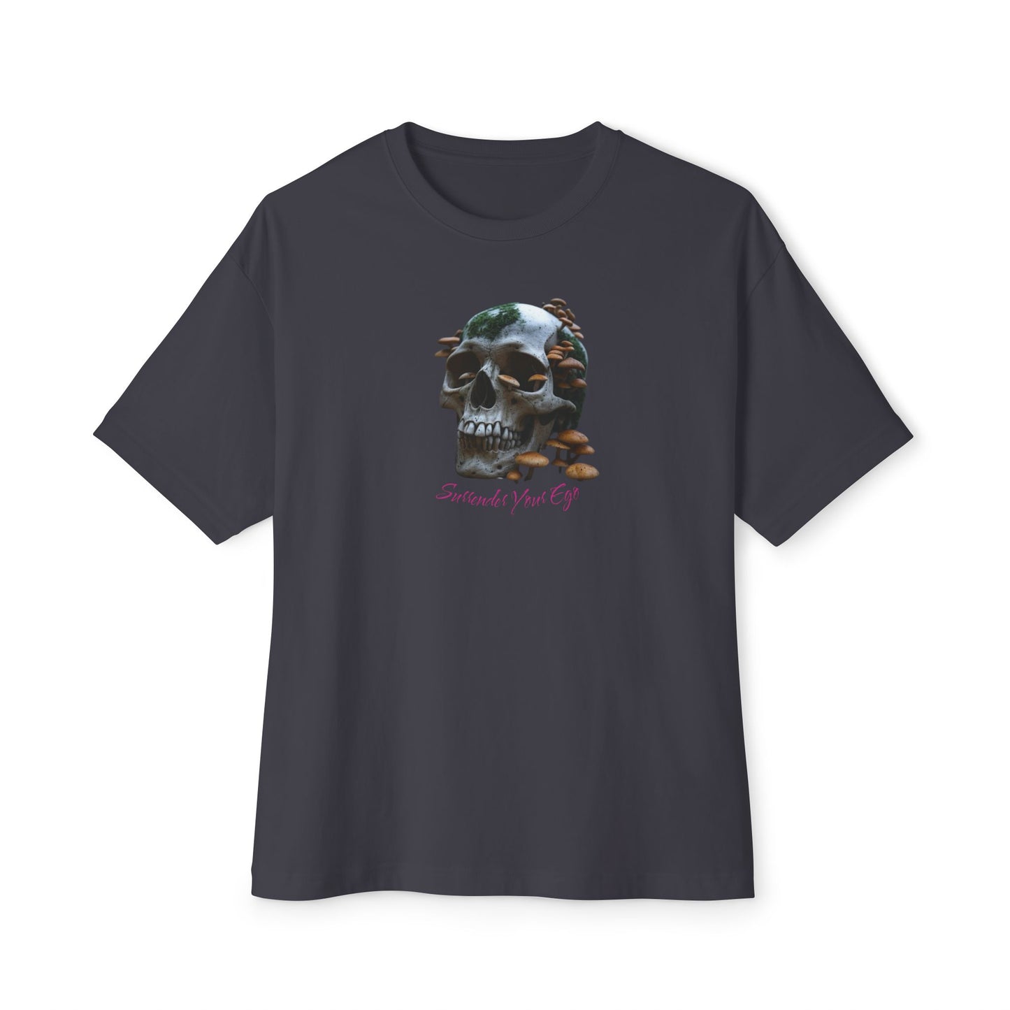 Mushroom Skull Graphic Unisex Oversized Tee | Casual Streetwear, Unique Gift, Statement Shirt, Relaxed Fit Fashion, Graphic Tee