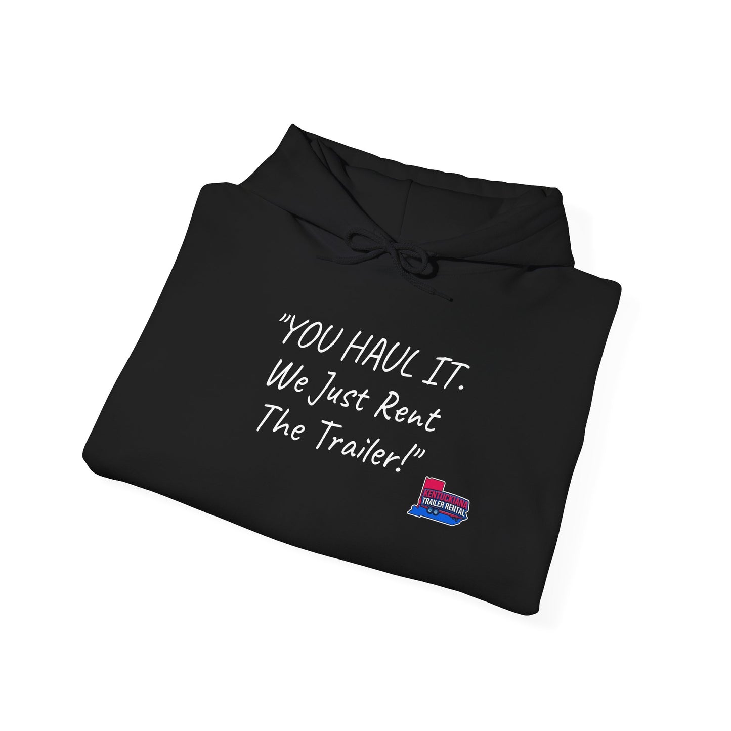 Kentuckiana Small biz swag, Trailer Rental Hoodie for Road Trips, Gifts for Adventure Lovers, Unique Hoodie for Renters, Travel Gear, Funny Sweatshirt