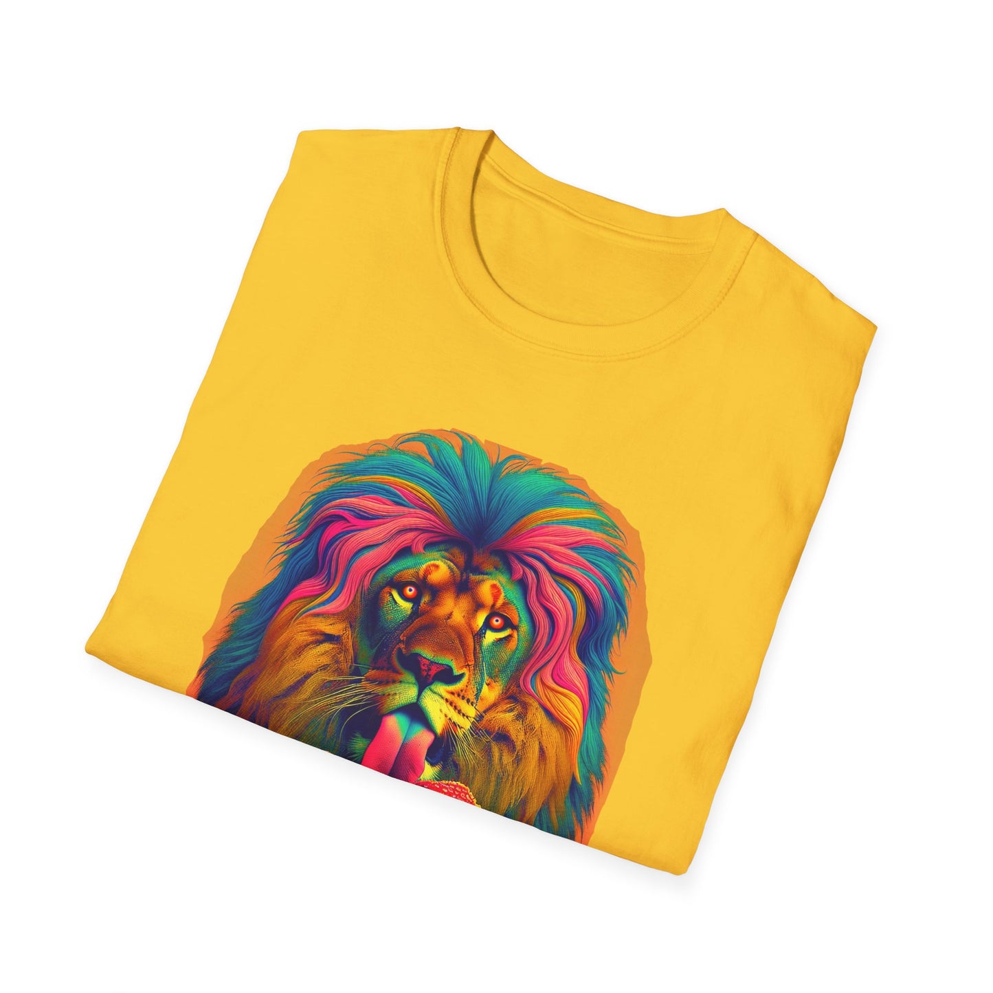 Lion Lick, Mushroom tee, Unisex T-Shirt - Psychonaut Swag