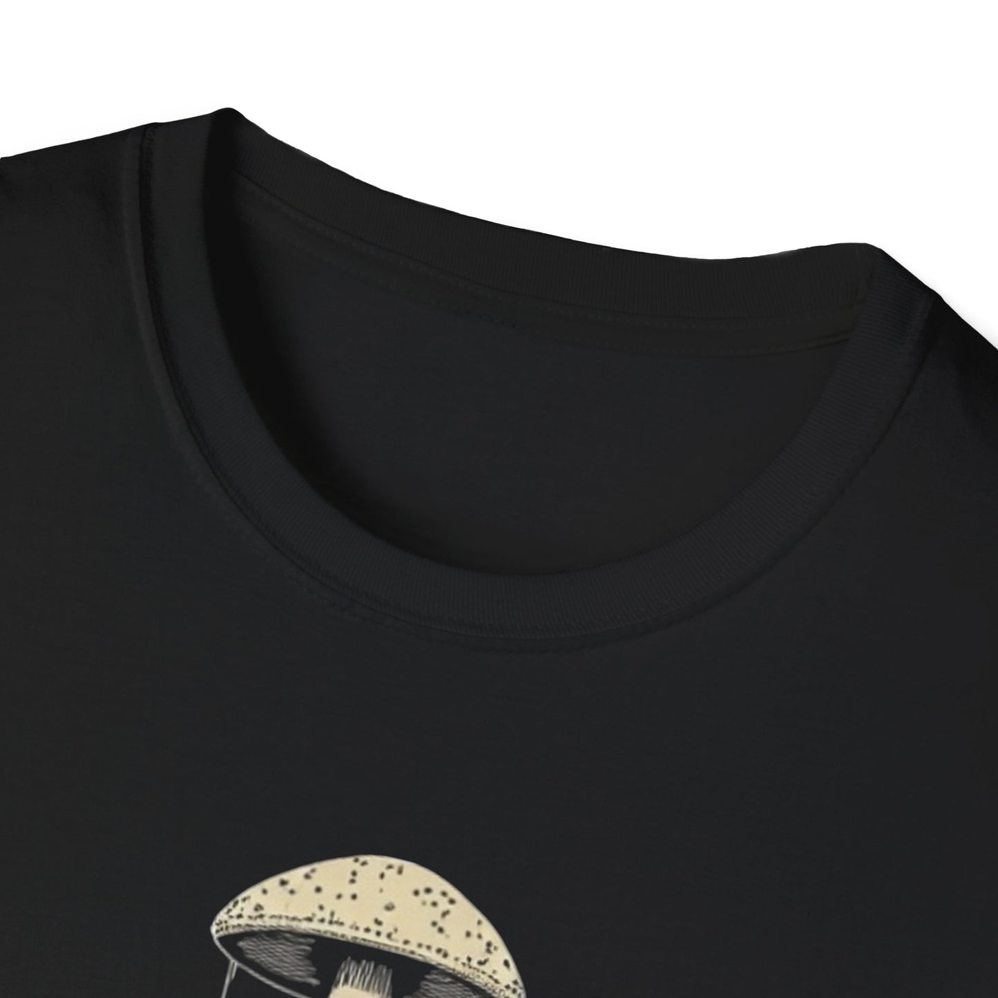 Ego Death Club Mushroom, T-Shirt, Unisex Softstyle Tee, Casual Wear, Gift for Friends, Unique Graphic Shirt - Psychonaut Swag
